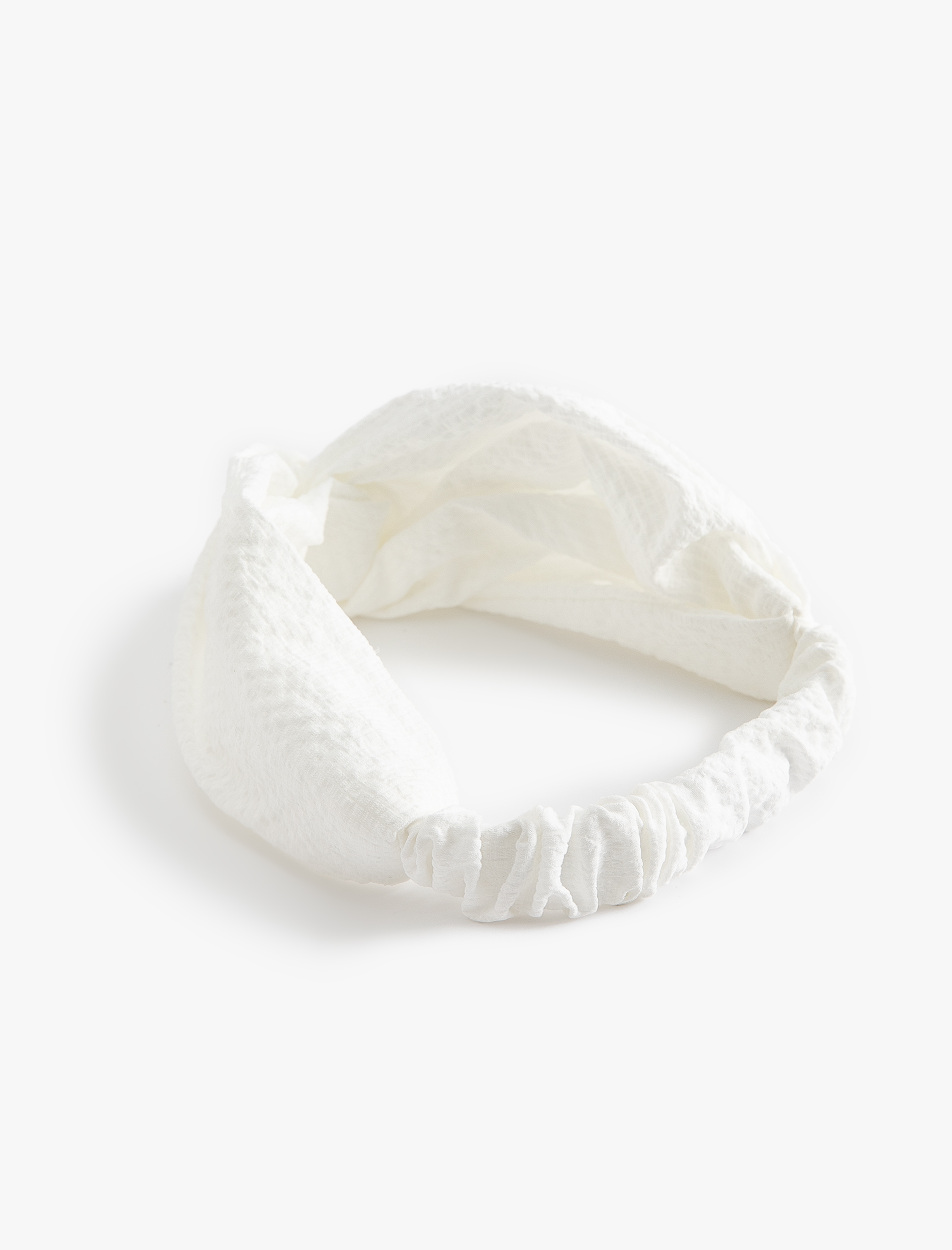  Kadın Saç Bandı Düğüm Detaylı Dokulu