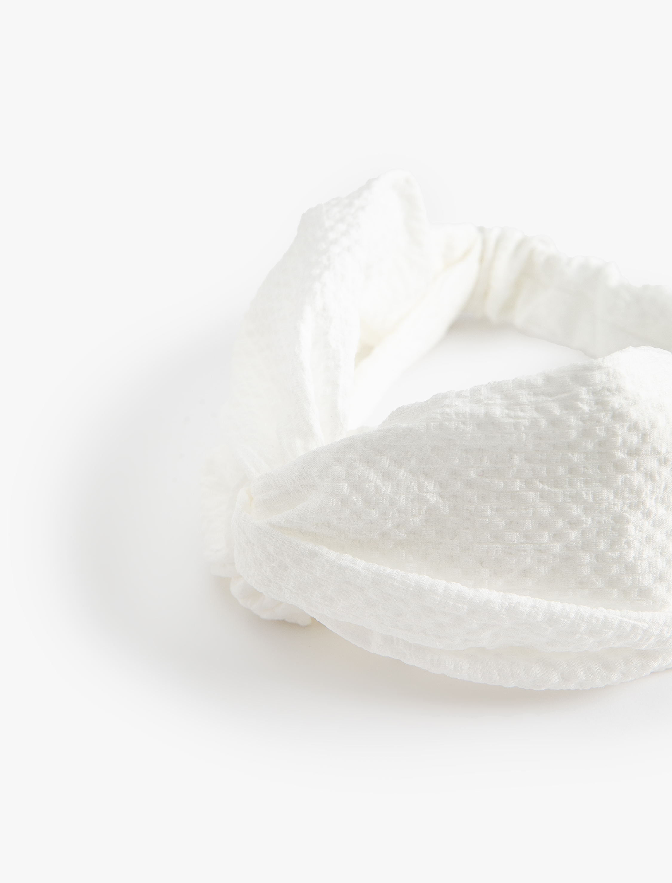  Kadın Saç Bandı Düğüm Detaylı Dokulu