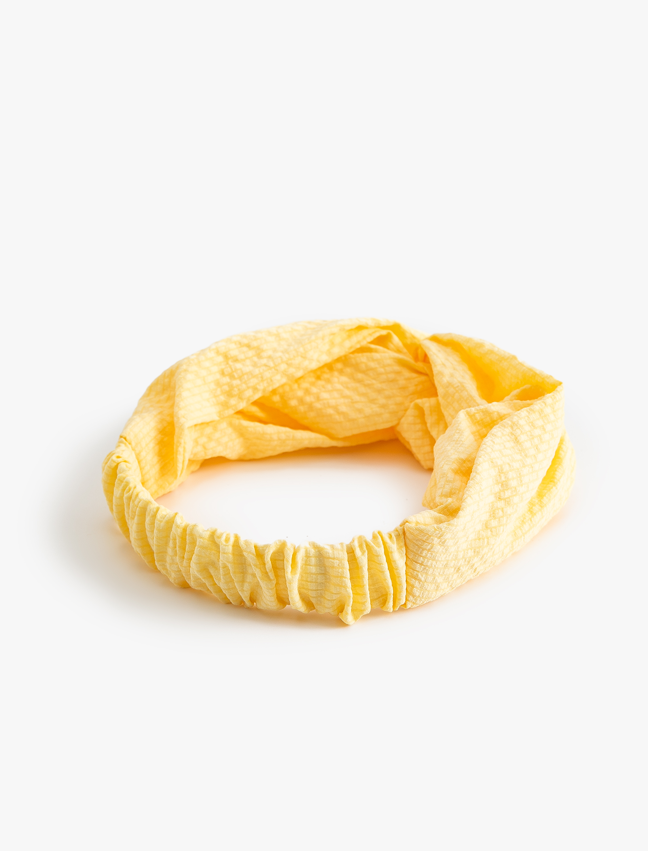  Kadın Saç Bandı Düğüm Detaylı Dokulu