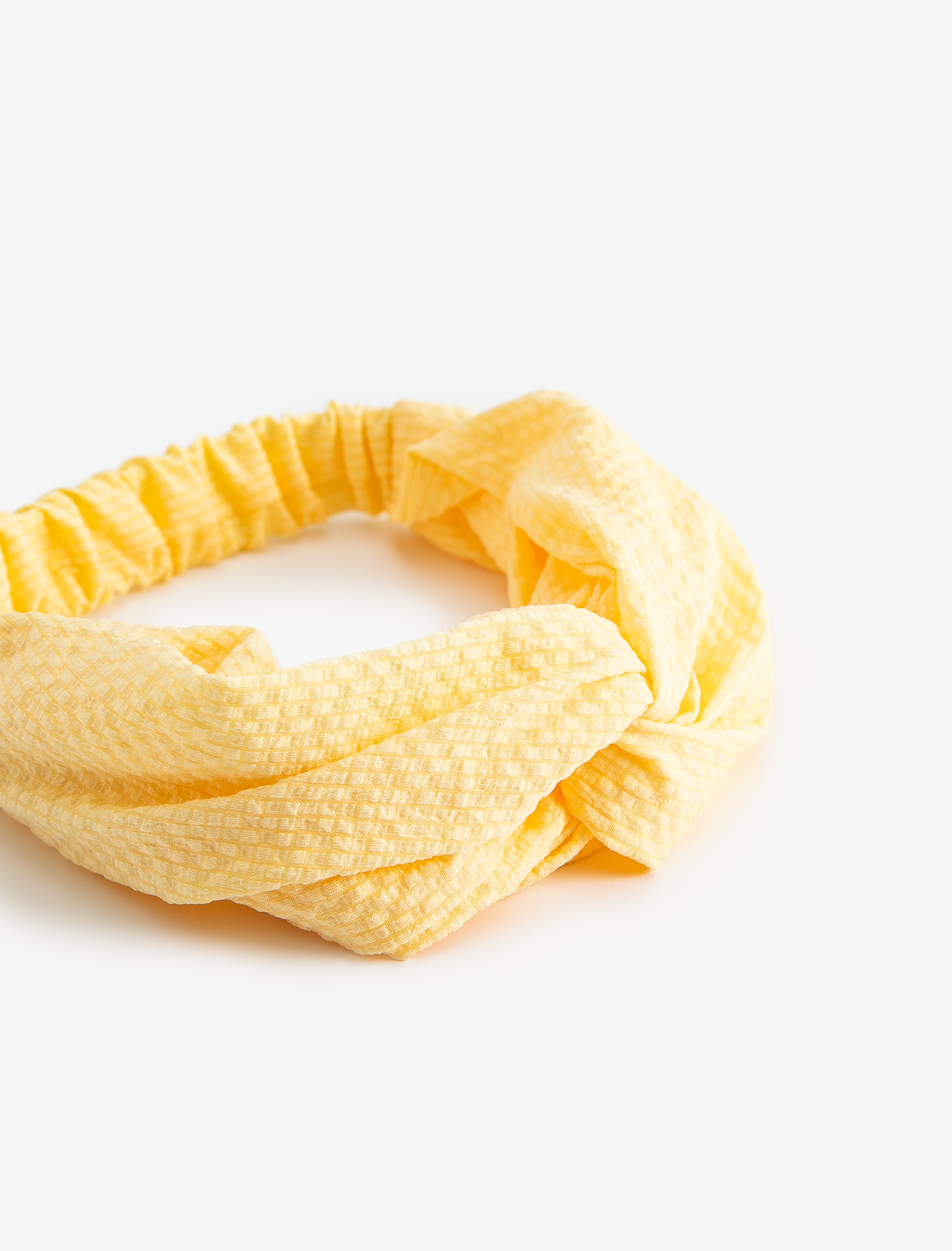  Kadın Saç Bandı Düğüm Detaylı Dokulu