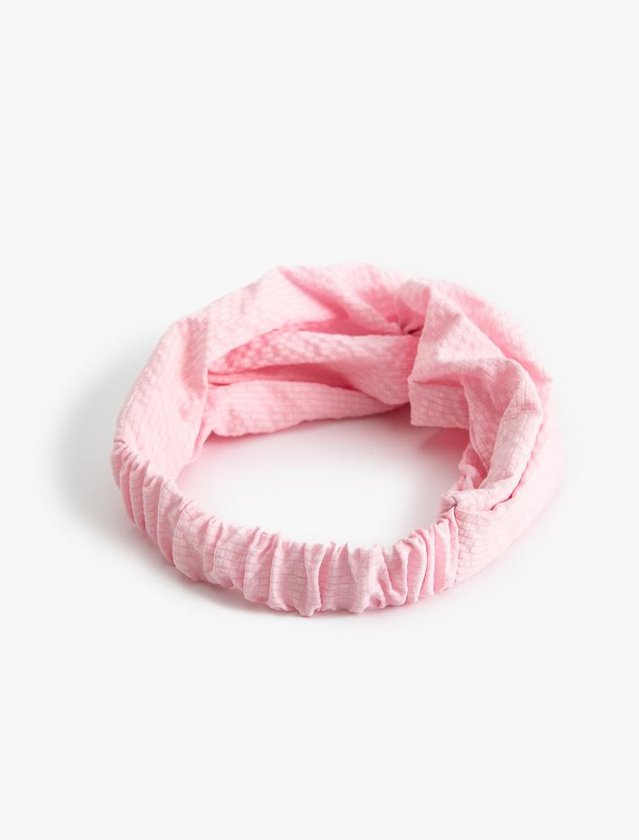 Kadın Saç Bandı Düğüm Detaylı Dokulu