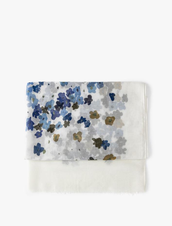 Kadın Çiçekli Şal Uzun