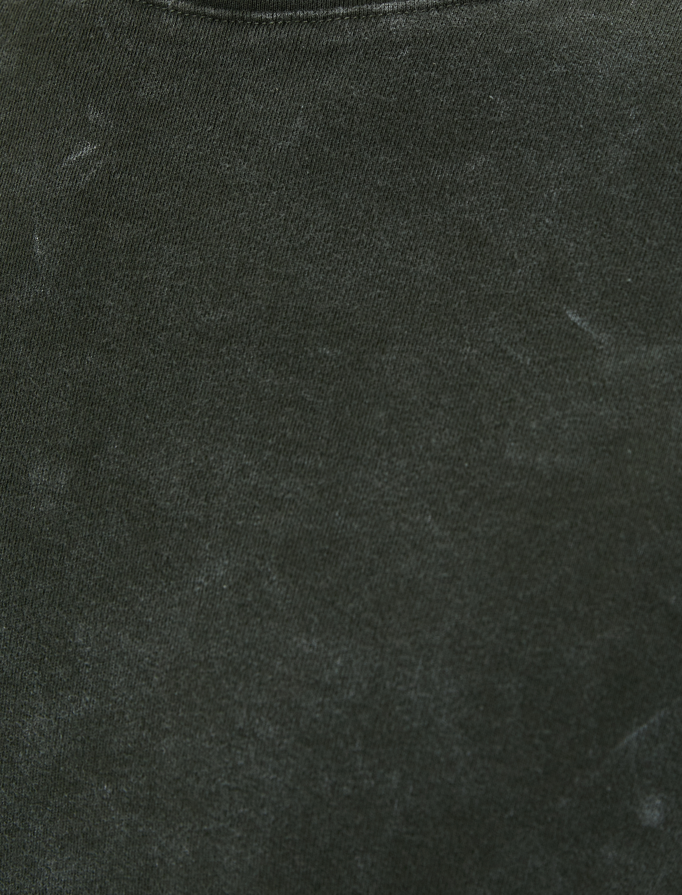   Oversize Yıkamalı Tişört Bisiklet Yaka Kısa Kollu