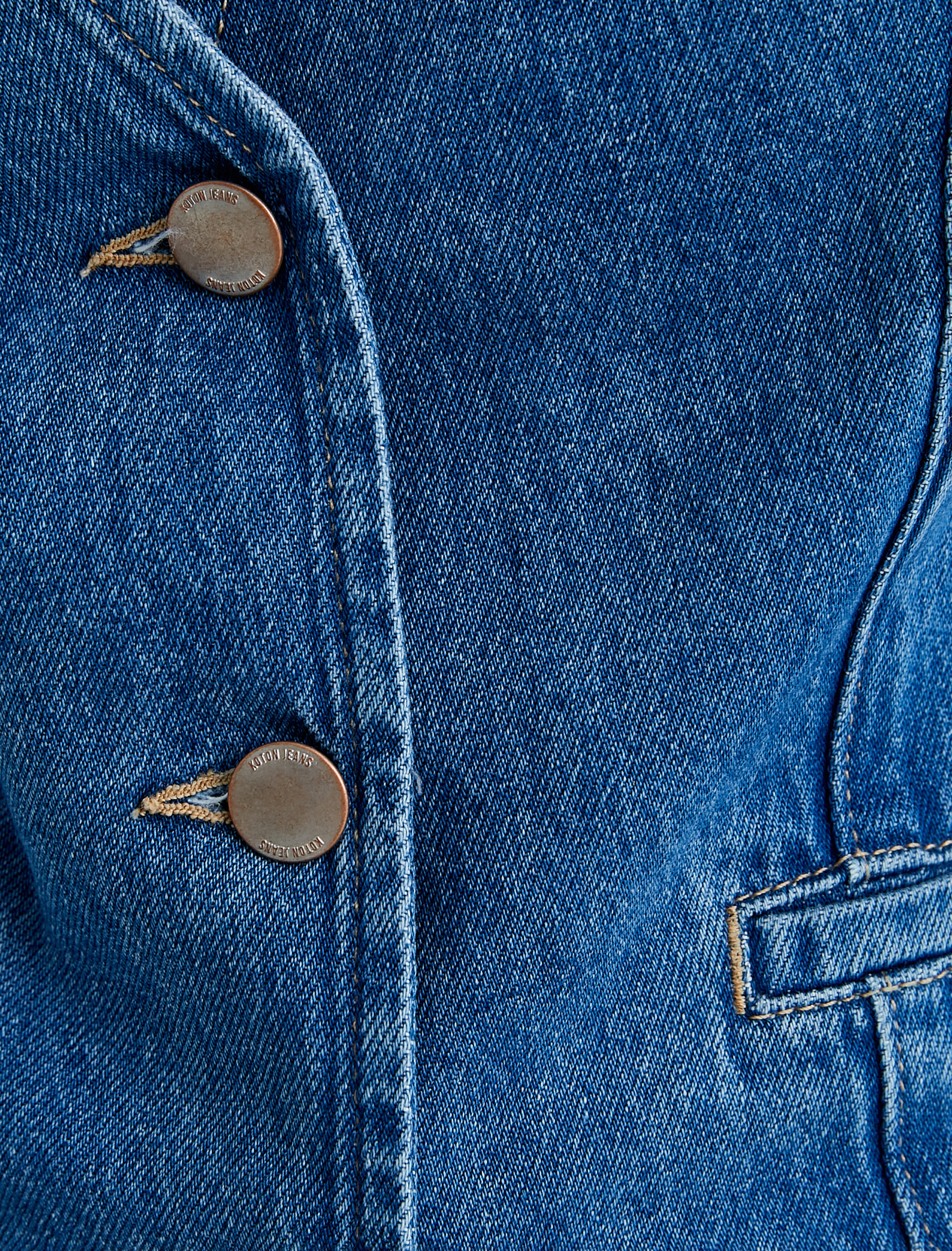   Halter Yaka Kot Yelek Düğmeli