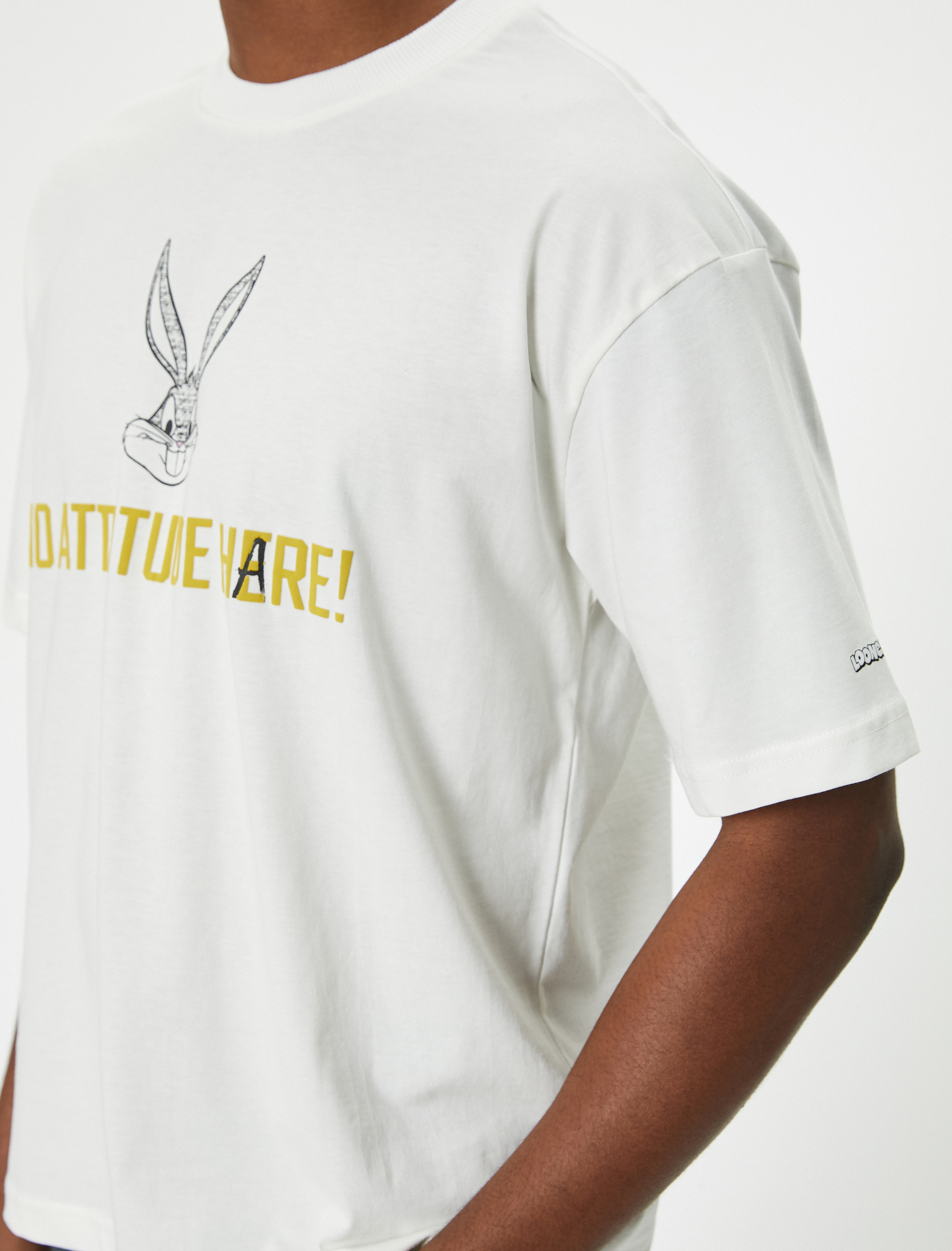   Bugs Bunny Oversize Tişört Lisanslı Arkası Baskılı