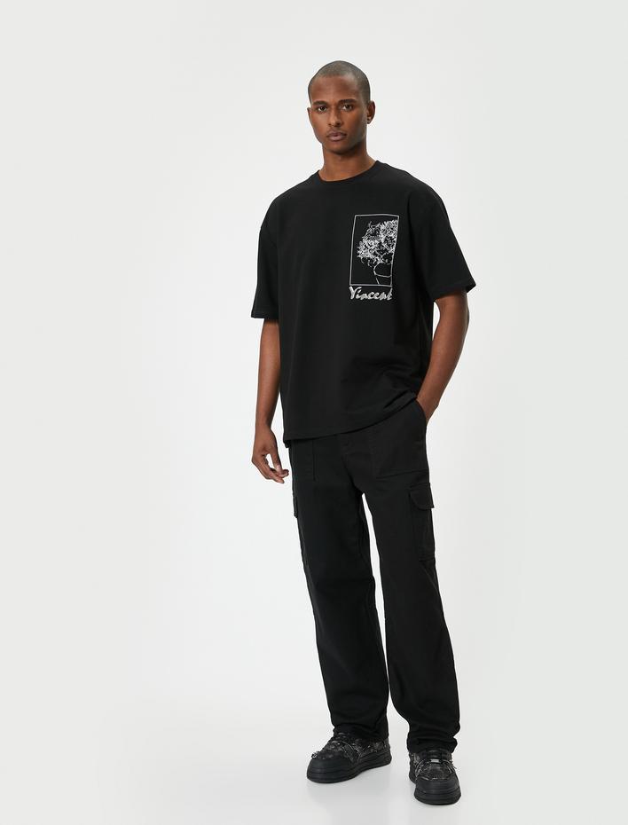  Vincent Van Gogh Oversize Tişört Lisanslı Arkası Baskılı