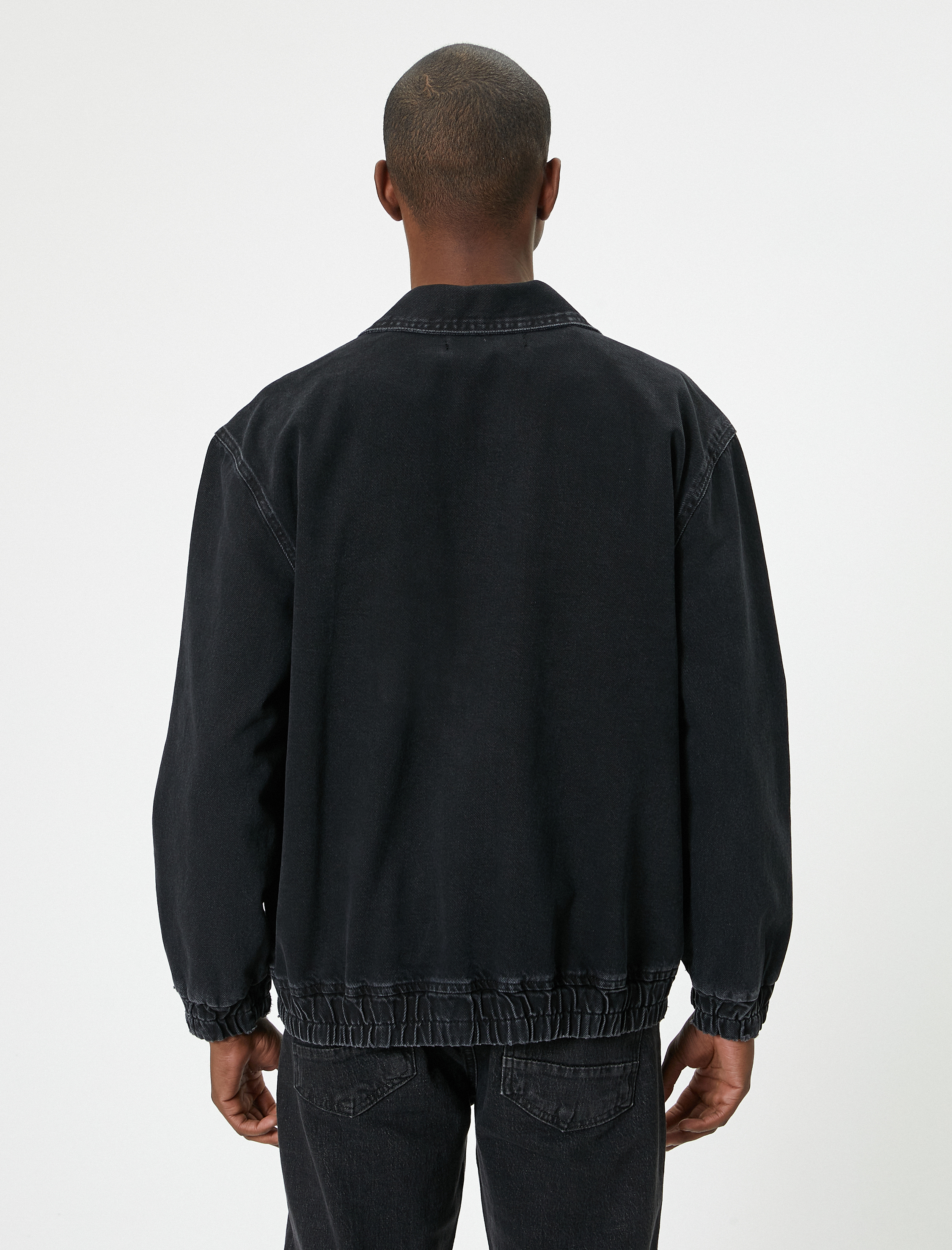   Kot Ceket Cep Detaylı Fermuarlı Klasik Yaka