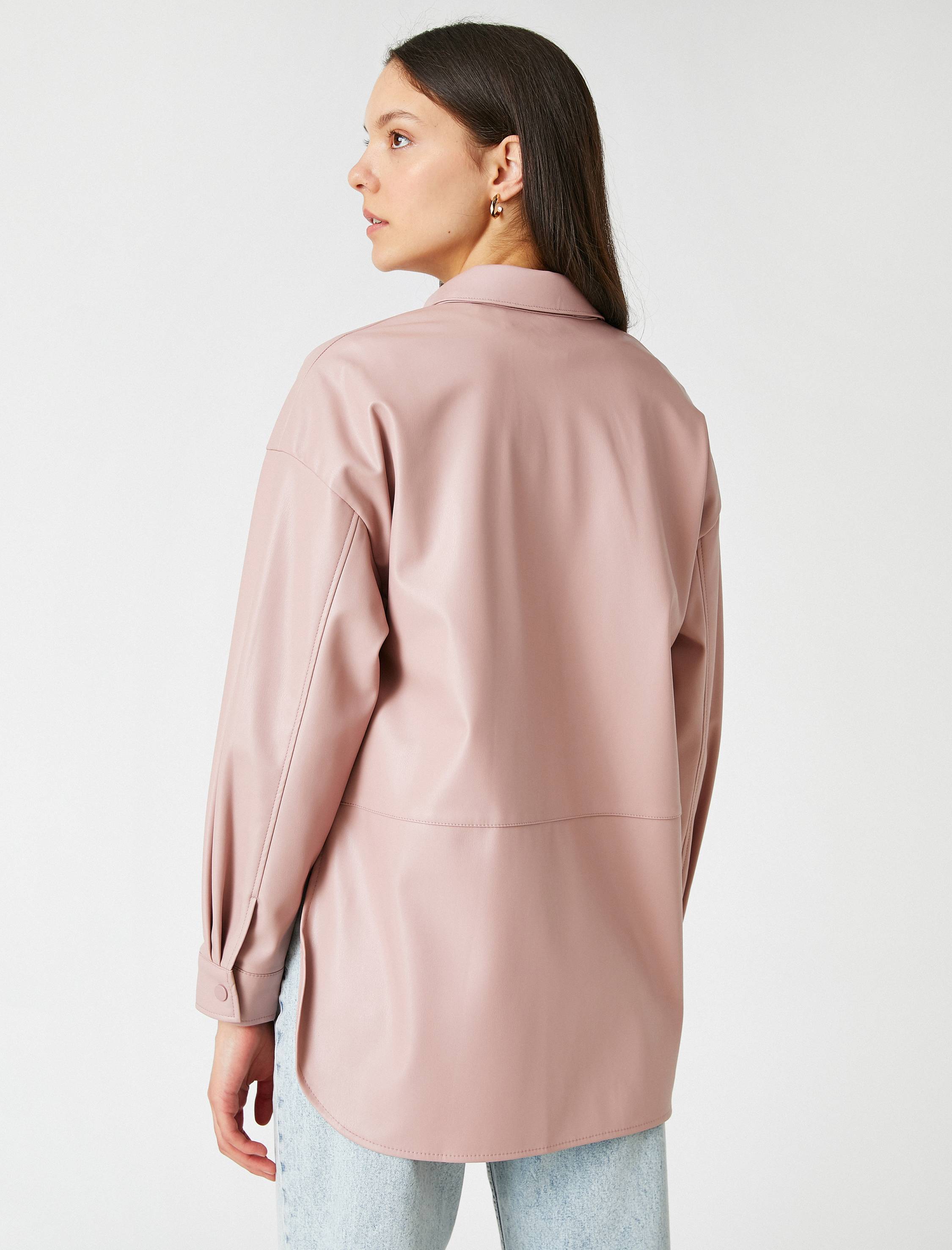   Uzun Kollu Oversize Gömlek