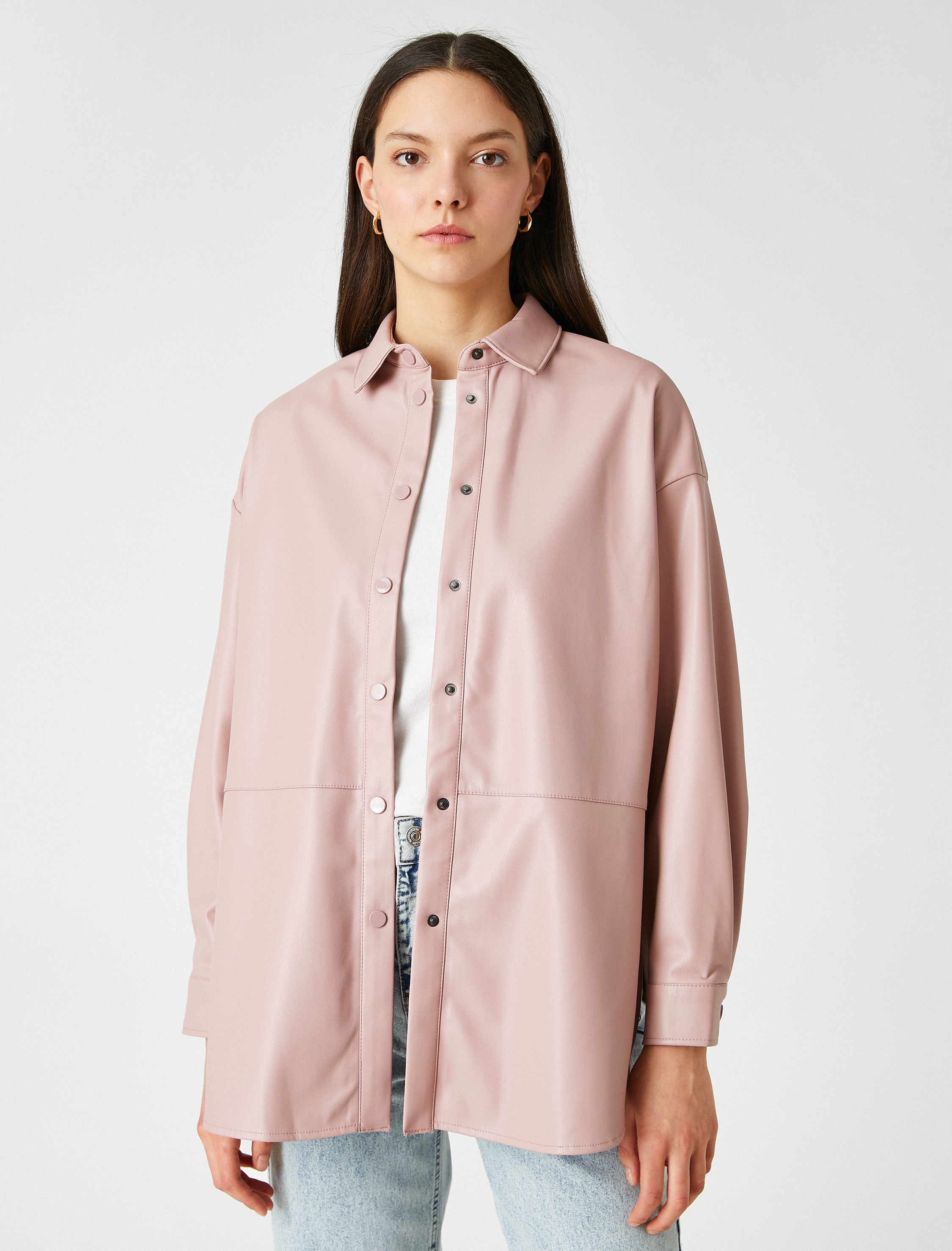   Uzun Kollu Oversize Gömlek