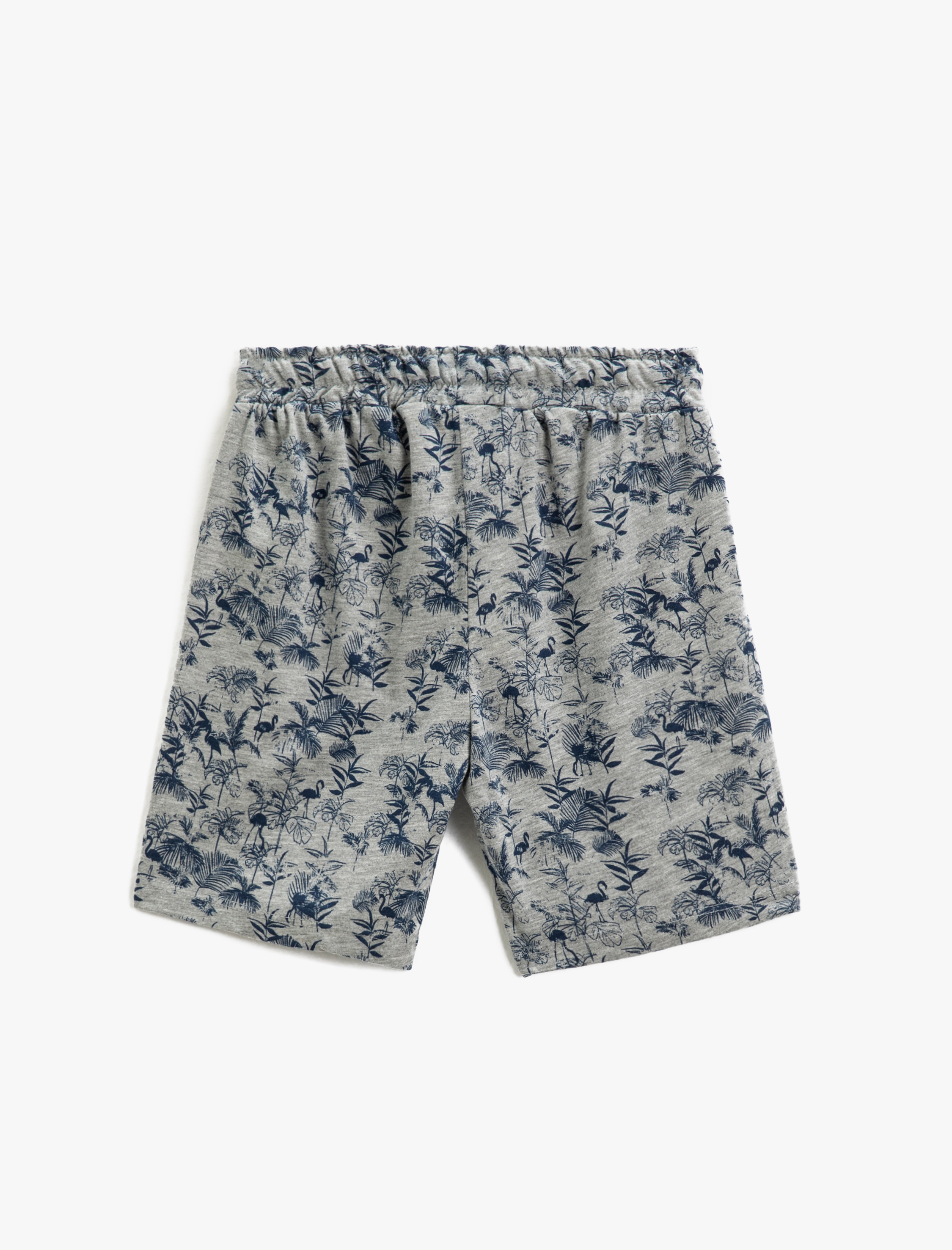  Erkek Çocuk Çiçek Baskılı Şort Beli Bağlamalı