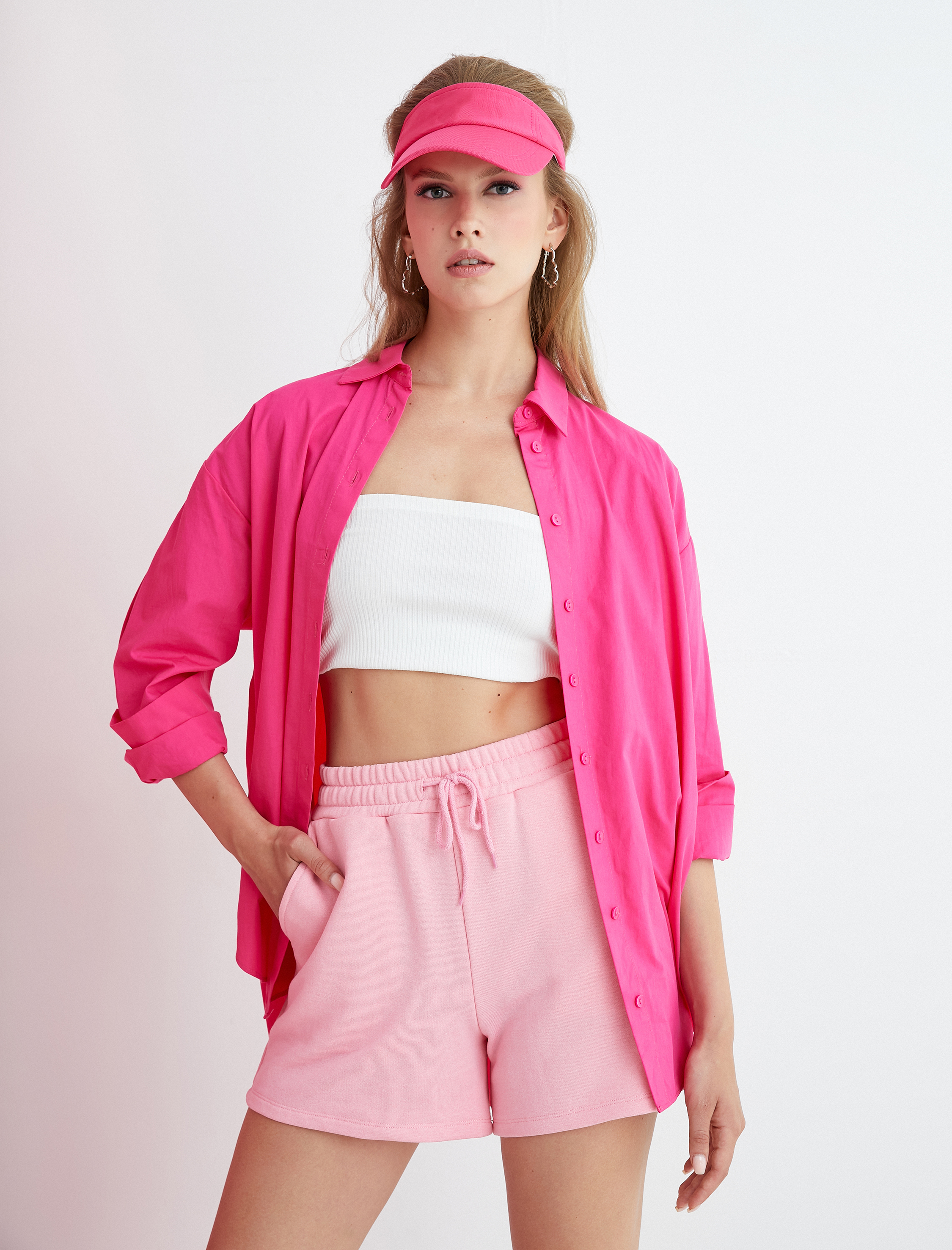   Basic Şort Beli Bağlamalı Cepli