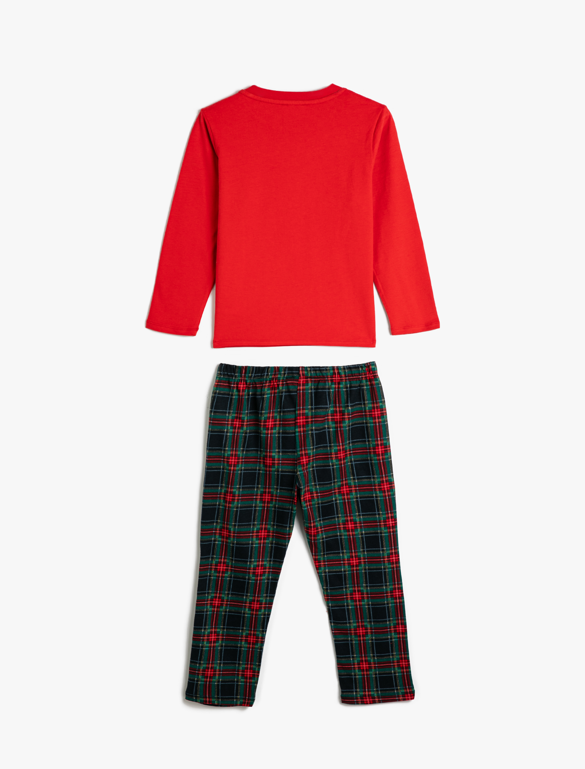   Uzun Kollu Pijama Takımı Yılbaşı Temalı