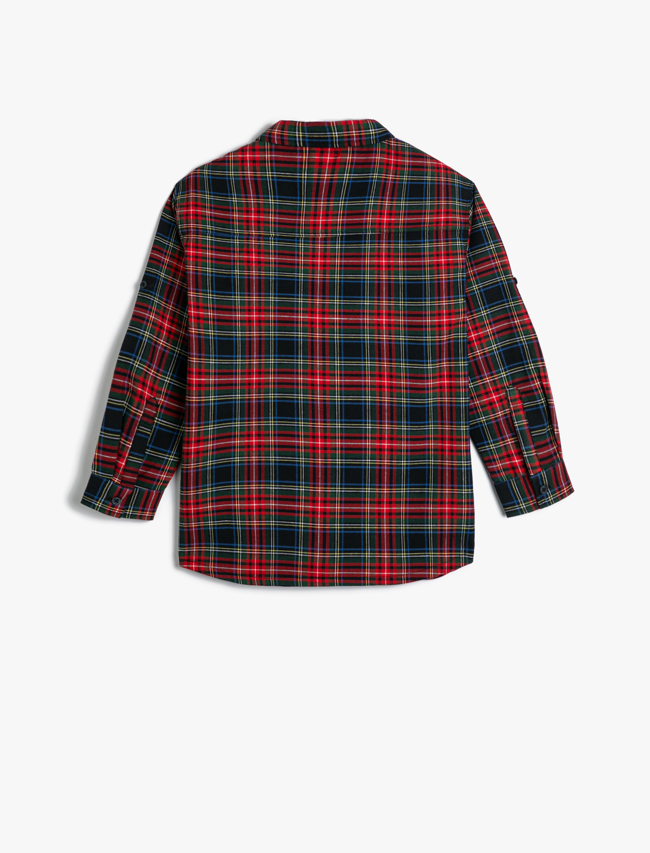  Erkek Çocuk Oduncu Gömlek Çift Kapaklı Cepli Uzun Kollu