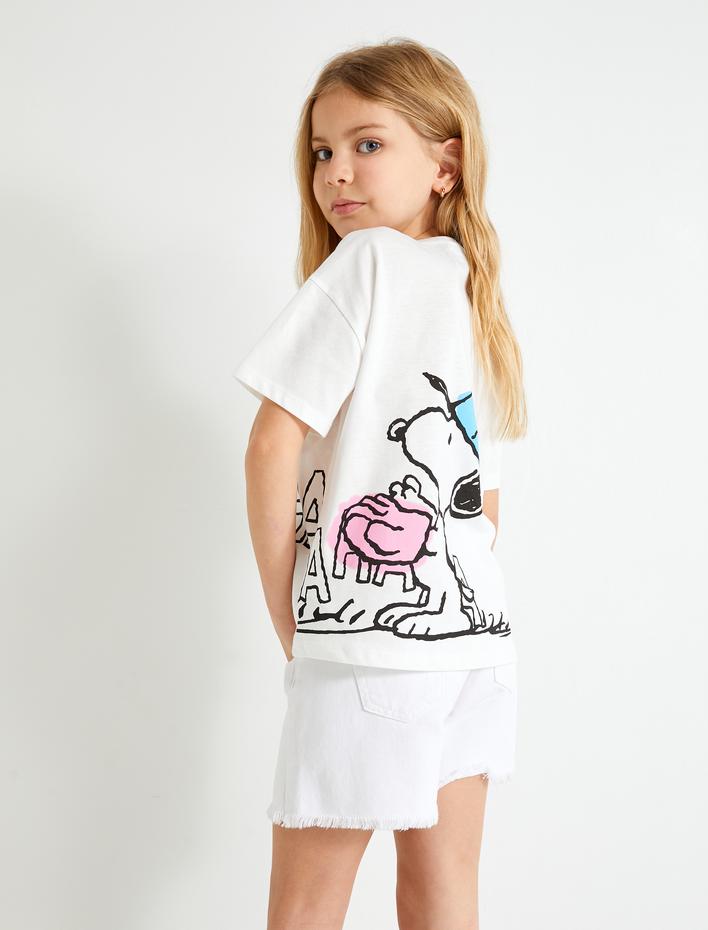 Kız Çocuk Kot Şort Püsküllü Beli Lastikli Cepli Pamuklu