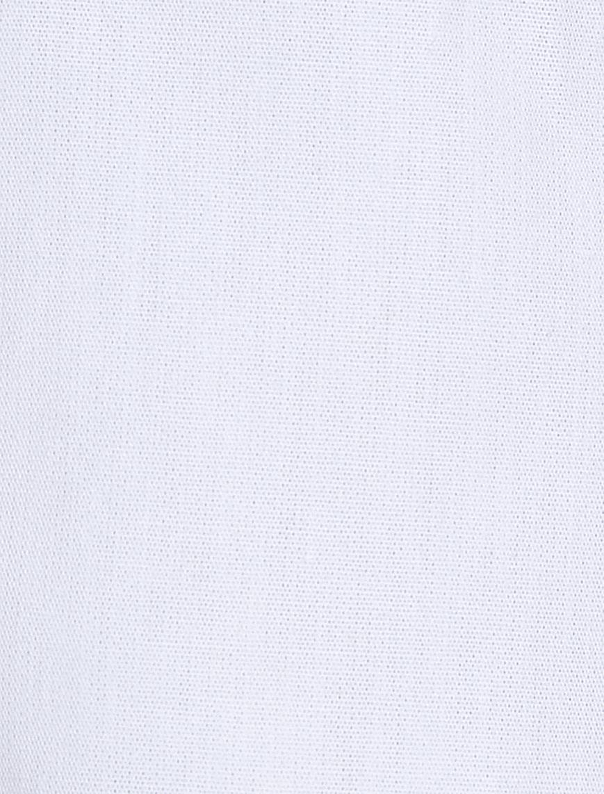   Crop Uzun Kollu Poplin Gömlek Cep Detaylı Düğmeli Pamuklu