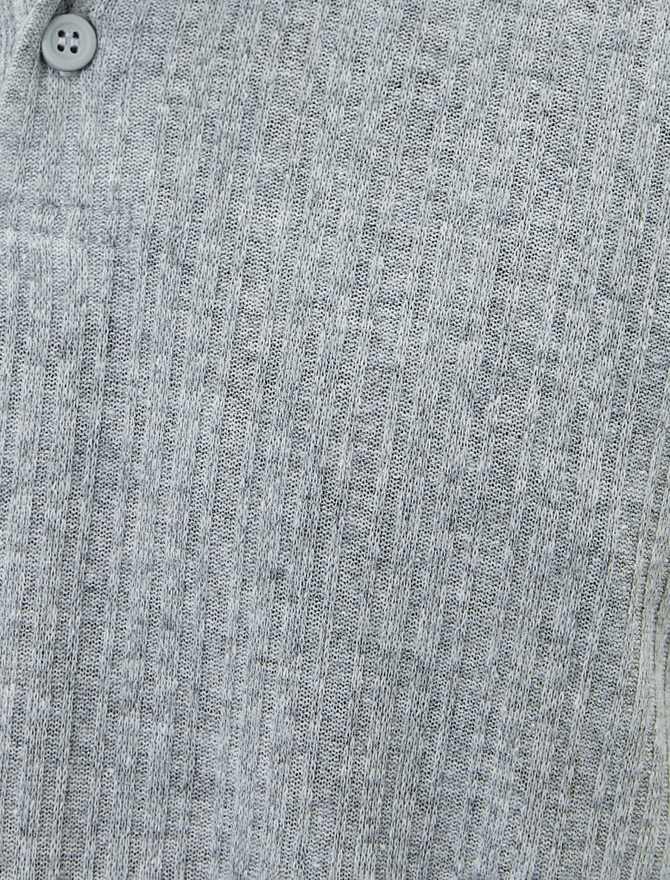   Polo Tişört Yaka Detaylı Düğmeli Kısa Kollu Dokulu