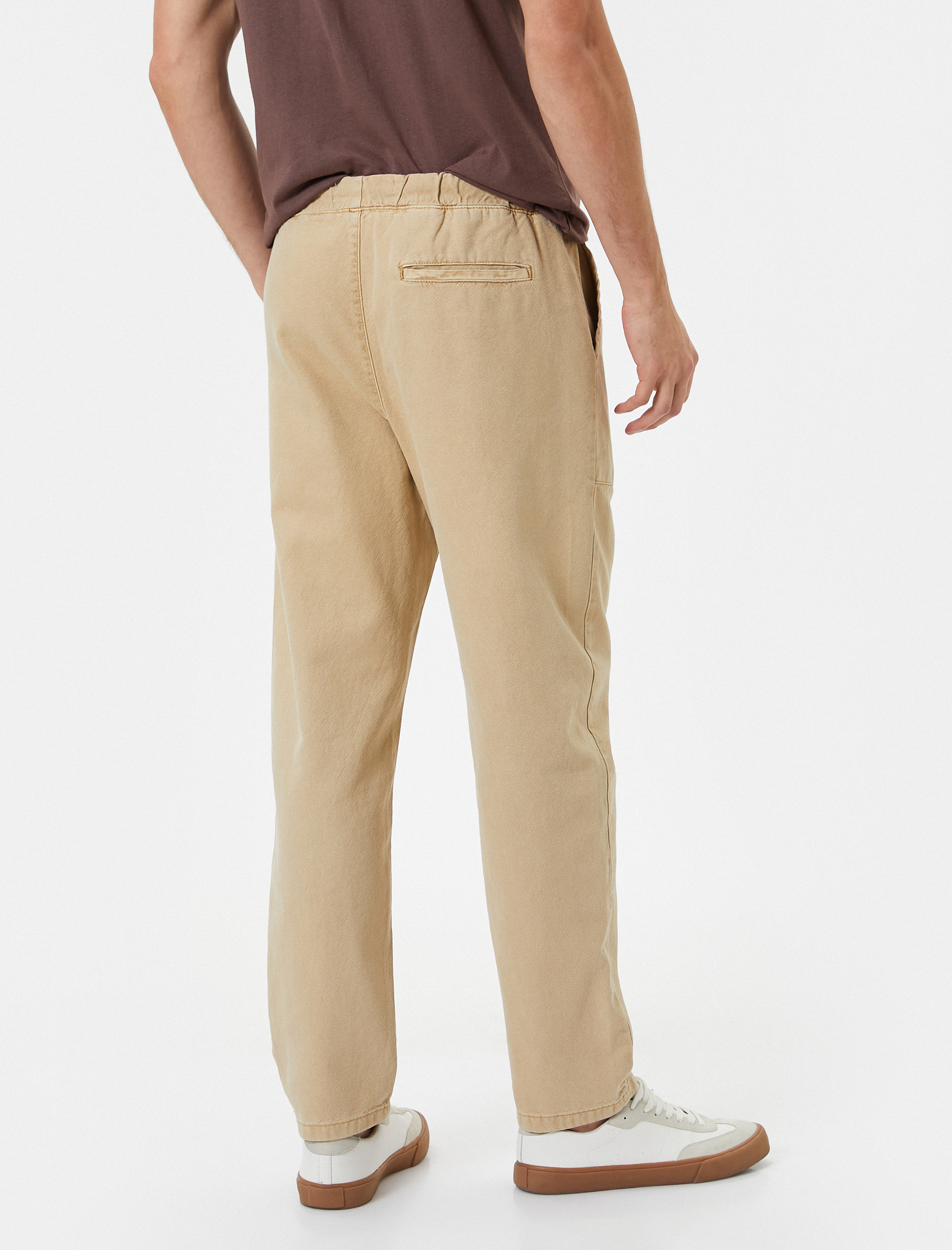   Bol Pantolon Beli Bağcıklı Cep Detaylı