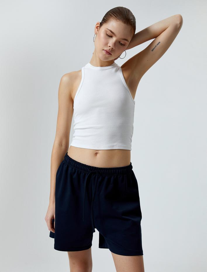  Beli Bağlamalı Şort Rahat Kalıp