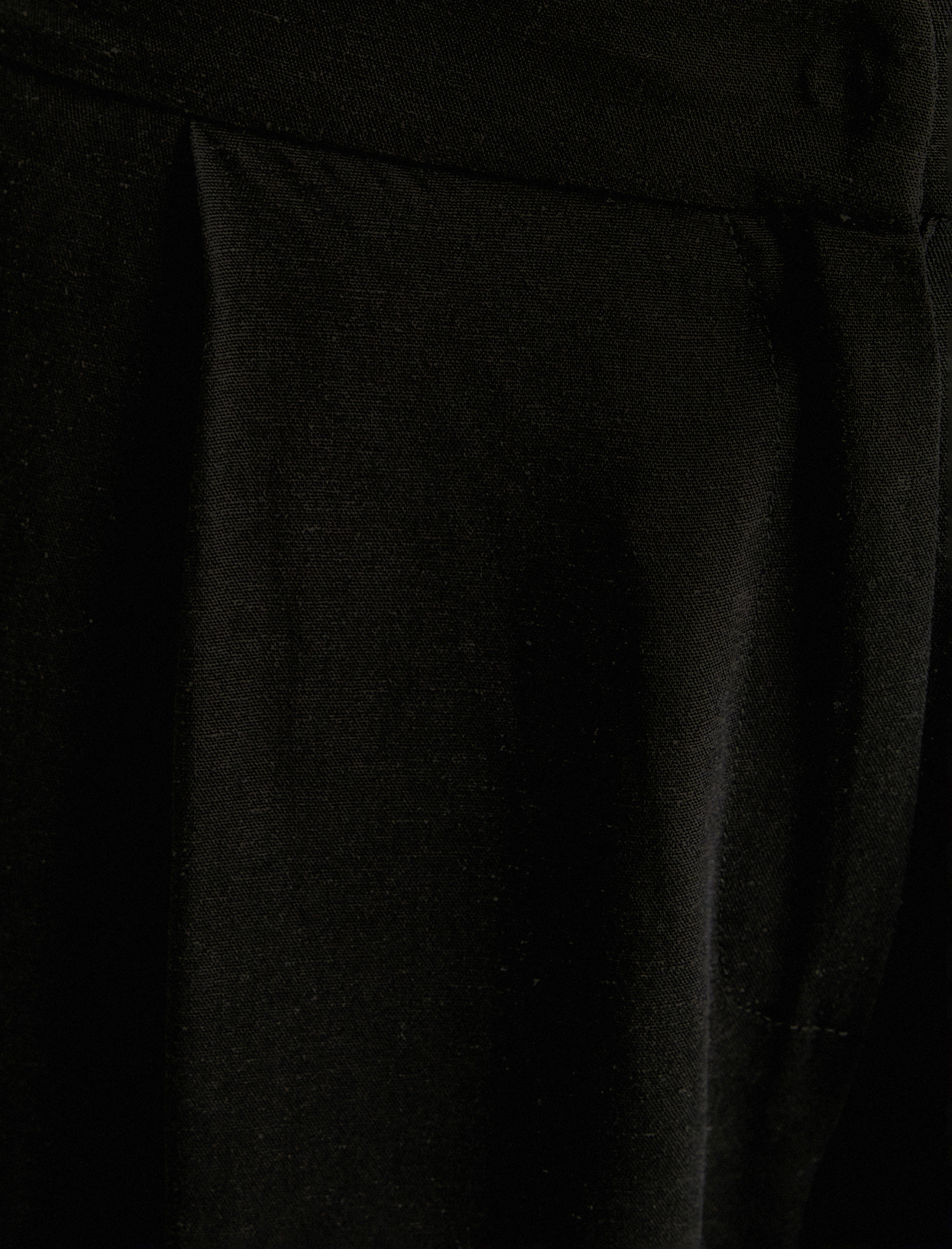   Bol Paça Pantolon Viskon Keten Karışımlı Normal Bel