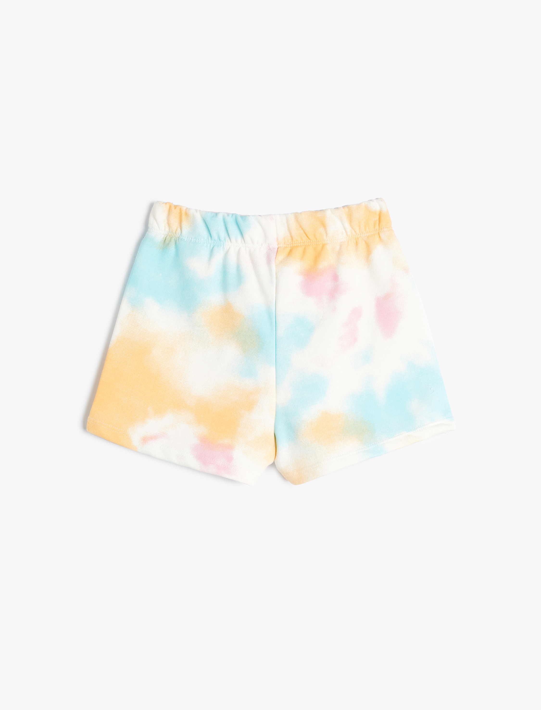  Kız Çocuk Şort Batik Desenli Beli Bağlamalı