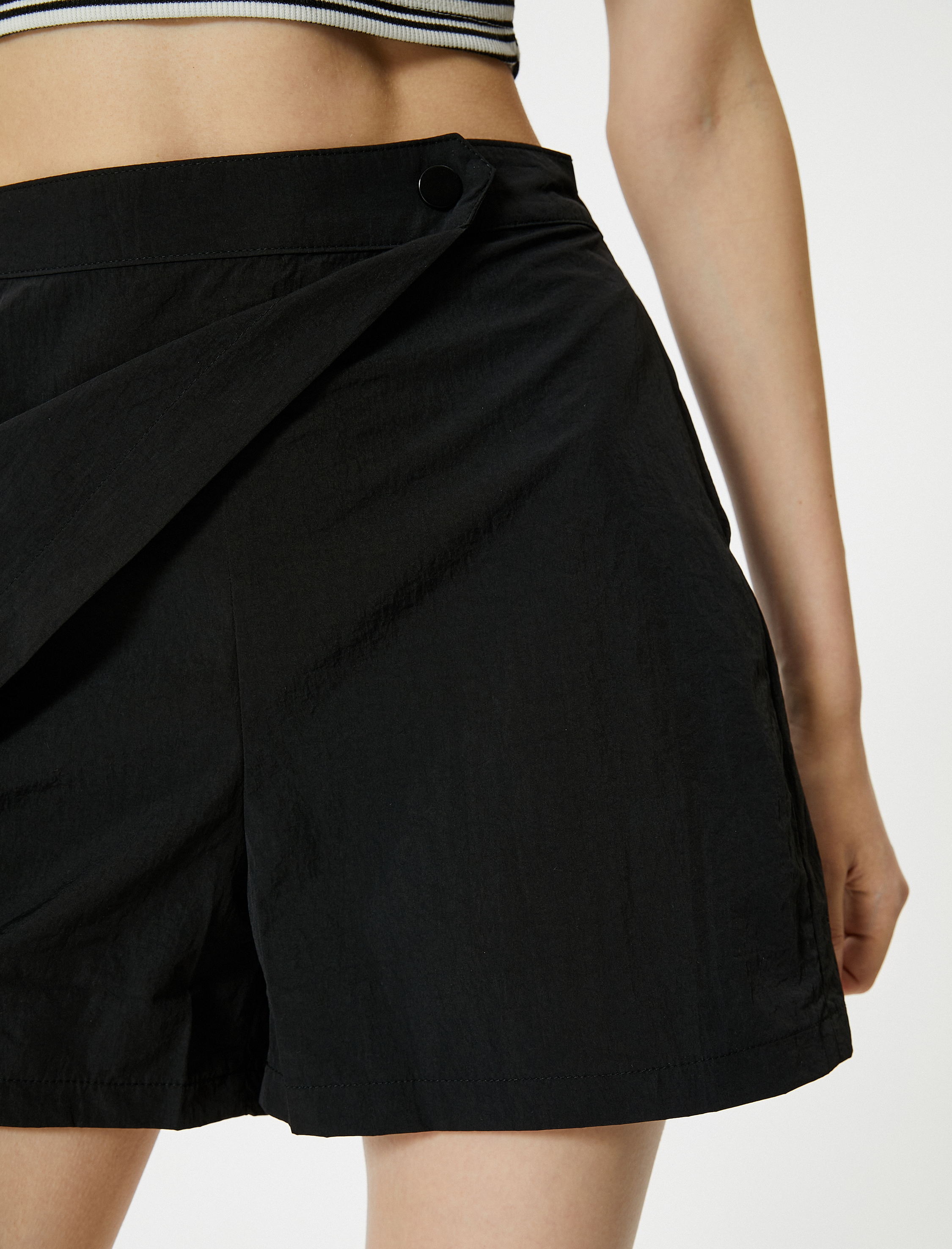   Şort Etek Kargo Cepli Paraşüt Kumaş