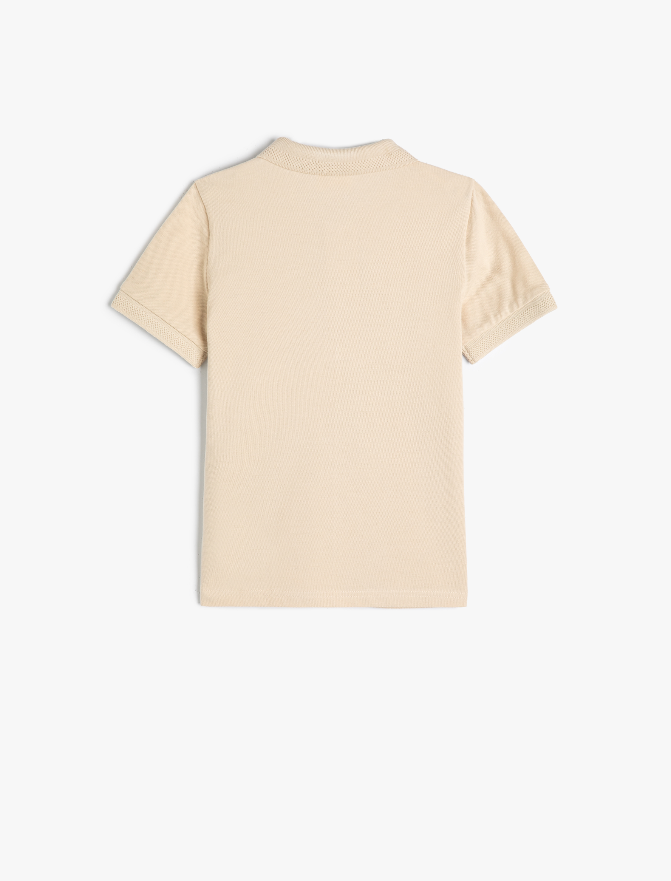  Erkek Çocuk Basic Polo Yaka Tişört Kısa Kollu Düğme Detaylı