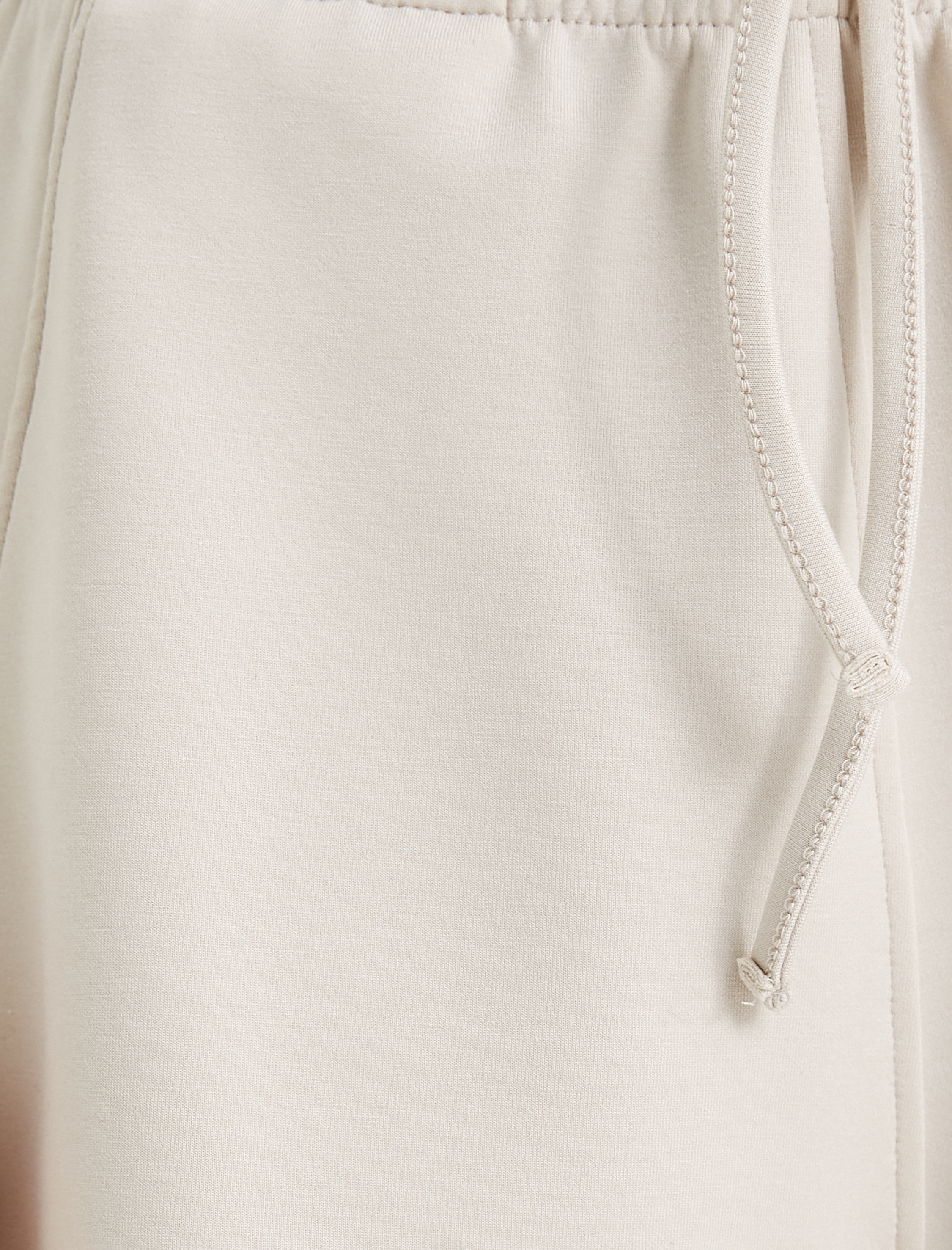   Modal Kumaş Kısa Şort Rahat Kalıp Beli Bağlamalı Cepli