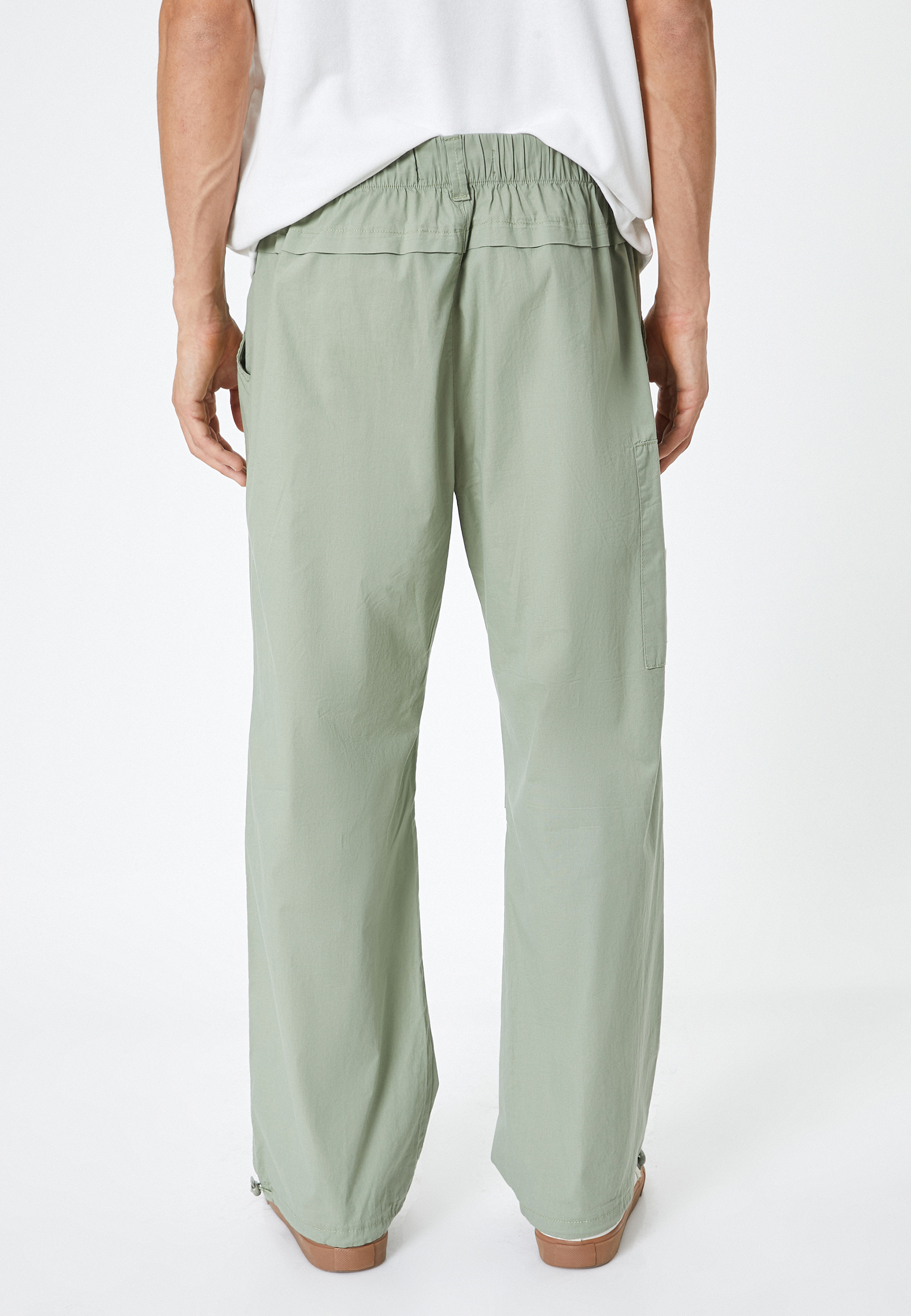   Oversize Paraşüt Pantolon Kargo Cep Detaylı