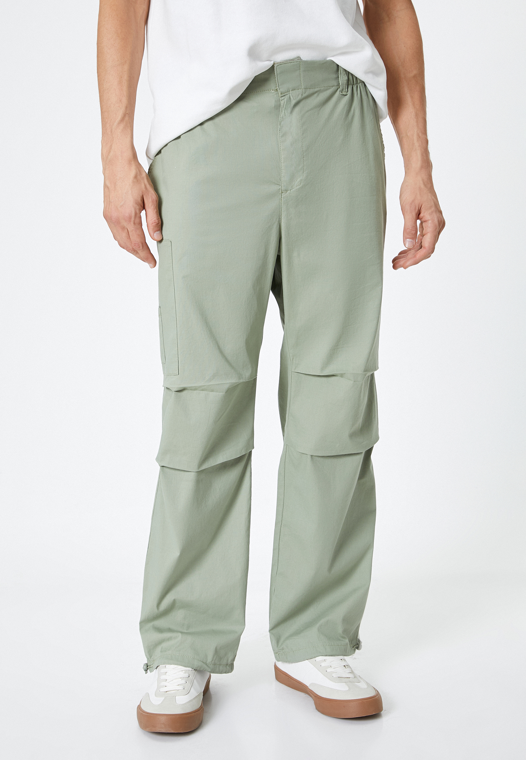   Oversize Paraşüt Pantolon Kargo Cep Detaylı