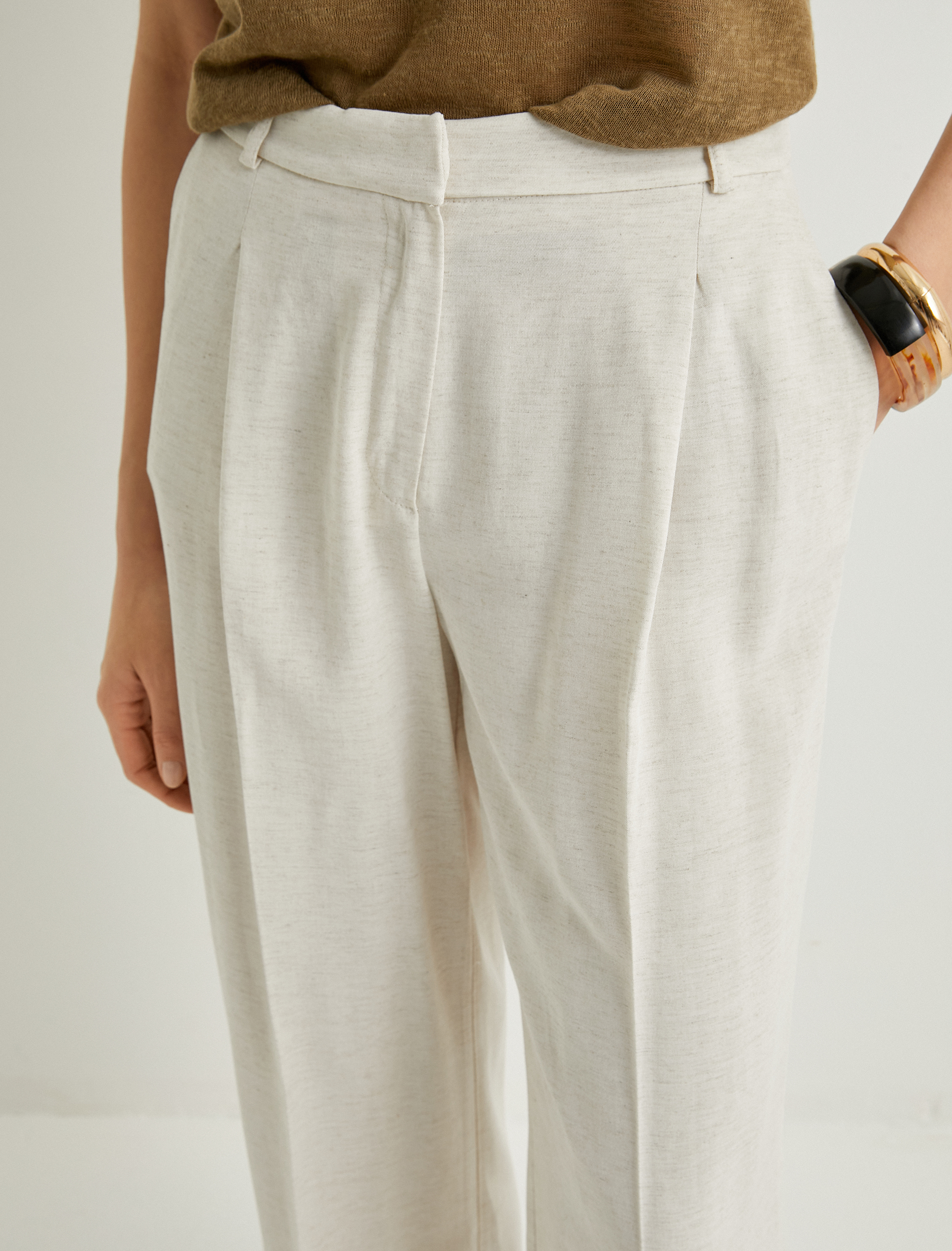   Palazzo Pantolon Bol Paça Normal Bel Viskon Karışımlı