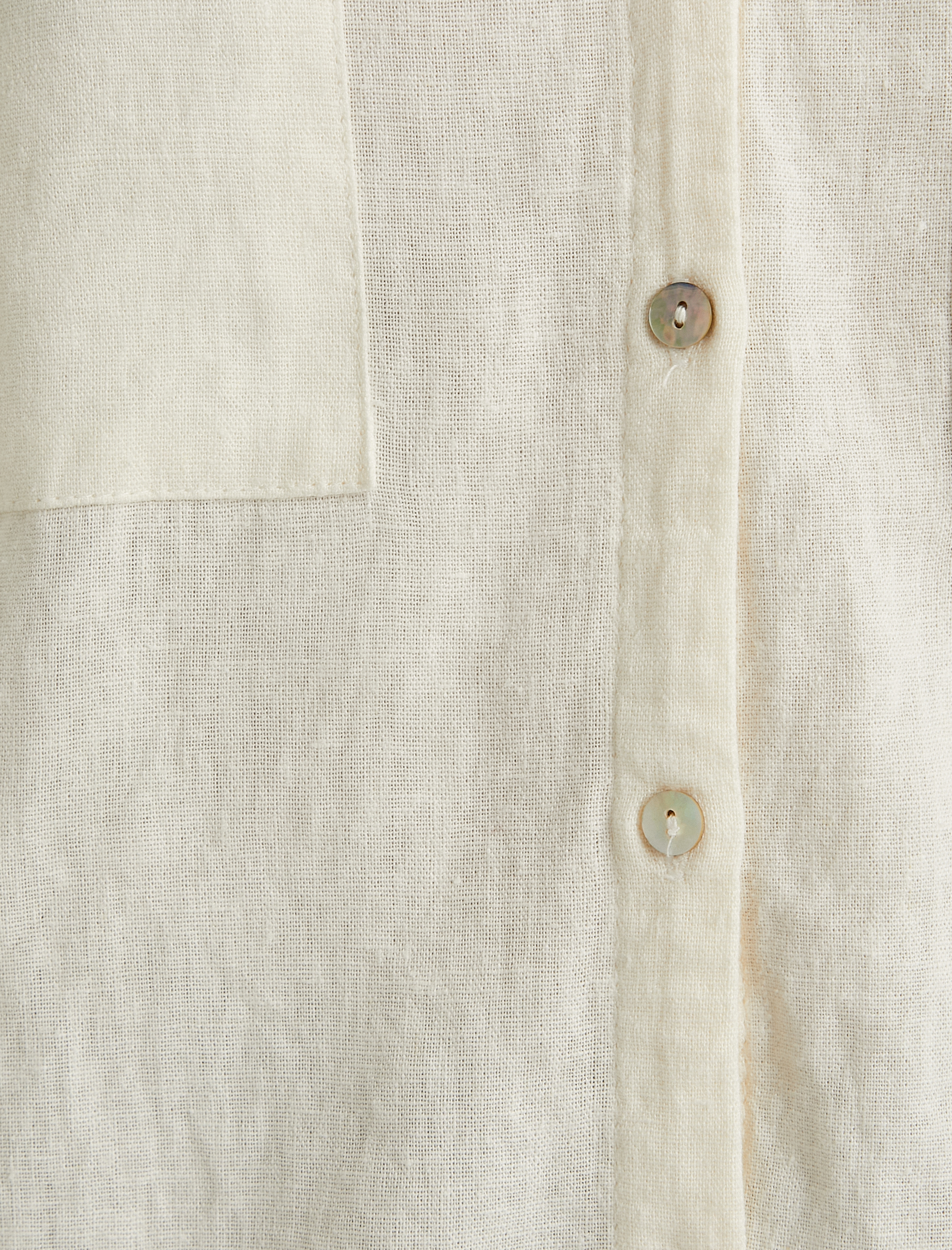   Hakim Yaka Gömlek Uzun Kollu Düğmeli Viskon Keten Karışımlı Standart Kesim