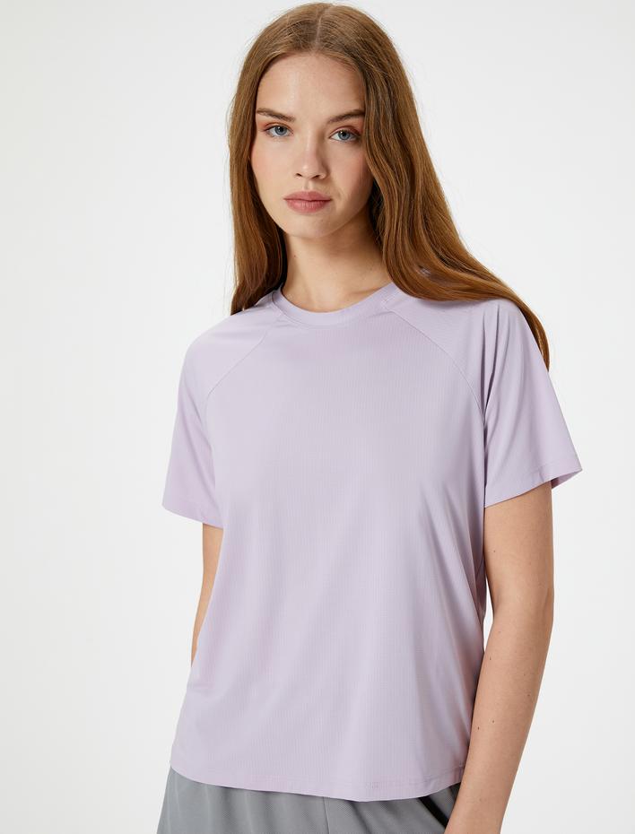  Basic Spor Tişört Esnek Nefes Alabilir Kumaş