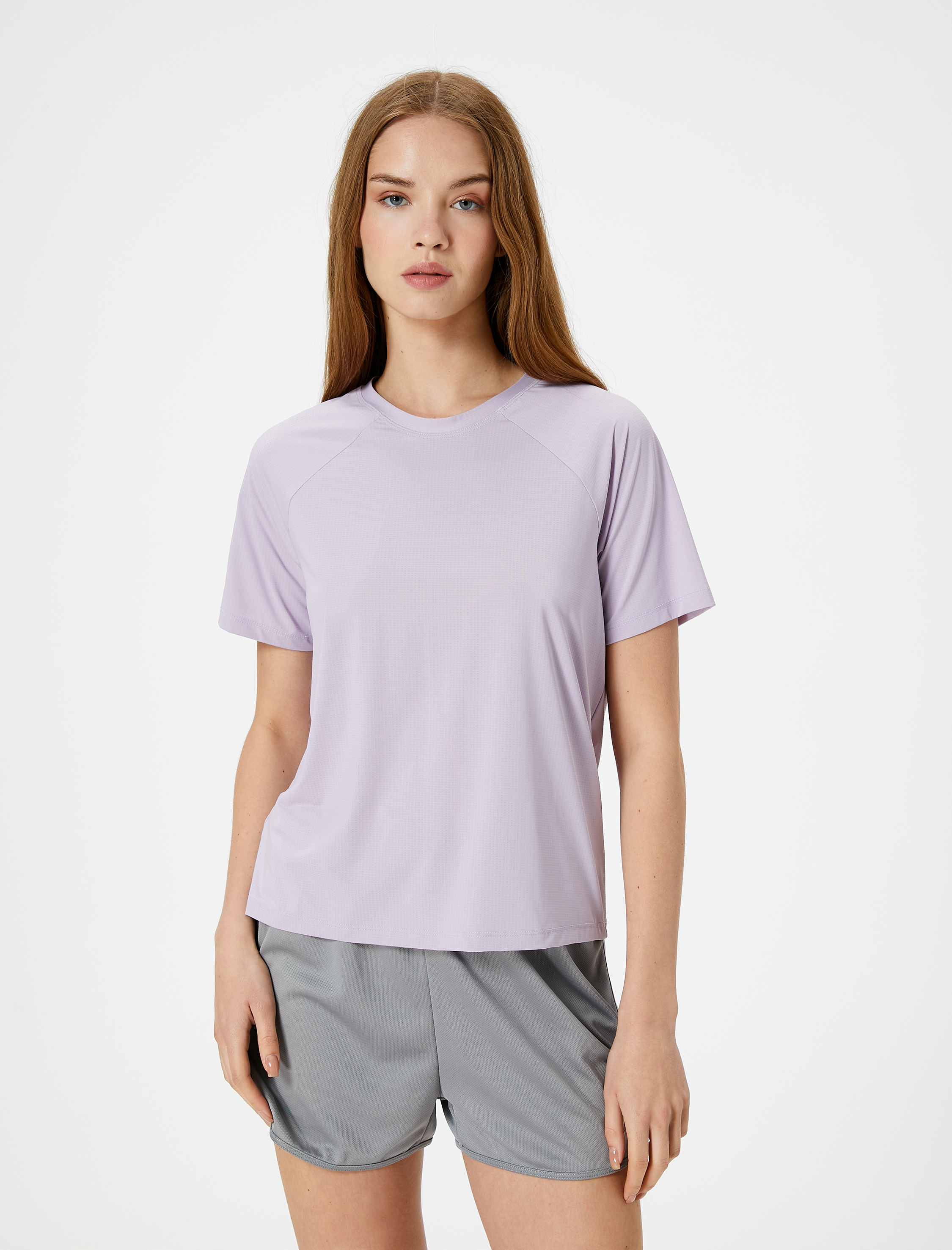   Basic Spor Tişört Esnek Nefes Alabilir Kumaş