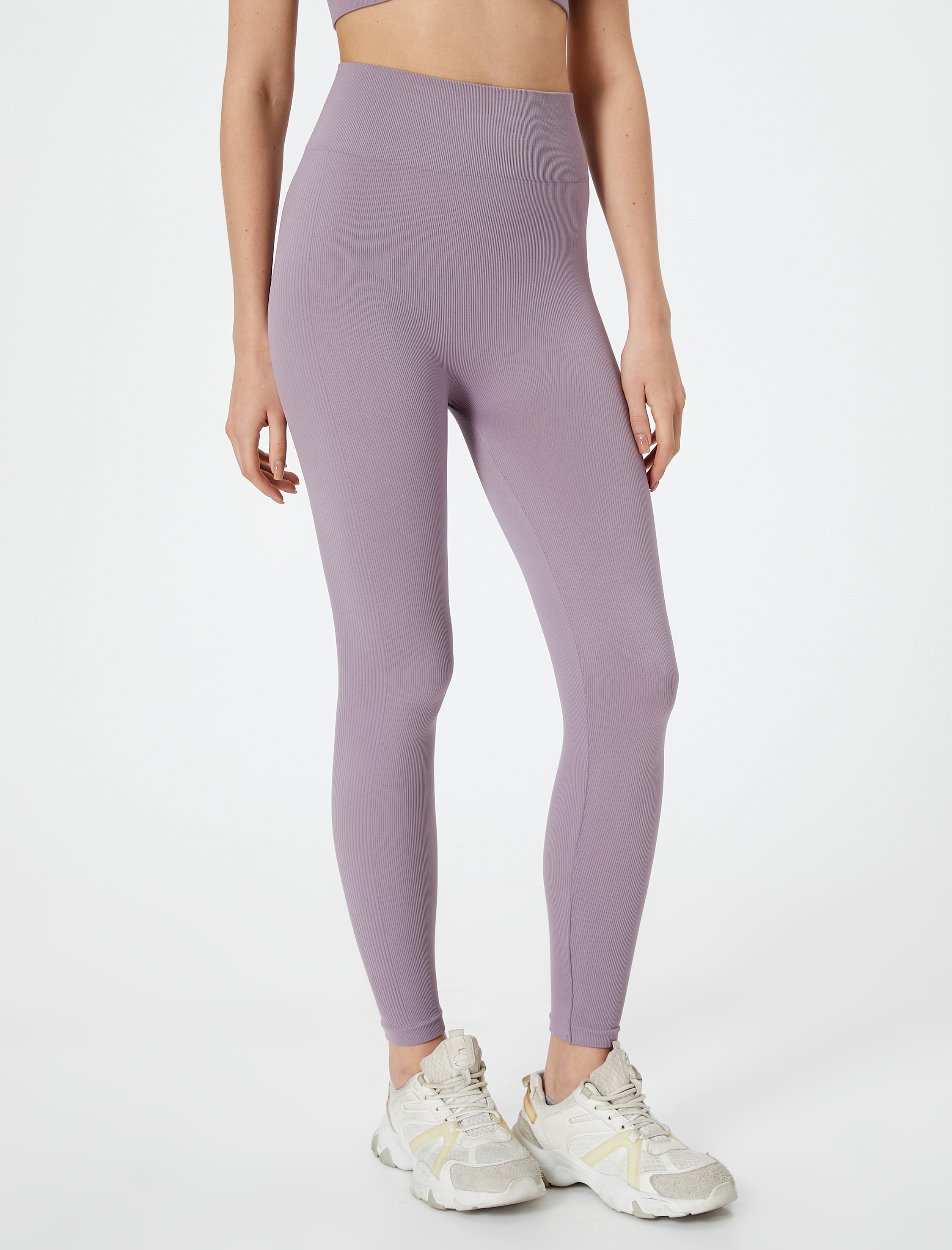   Spor Dikişsiz Tayt Ekstra Yüksek Bel Dokuma