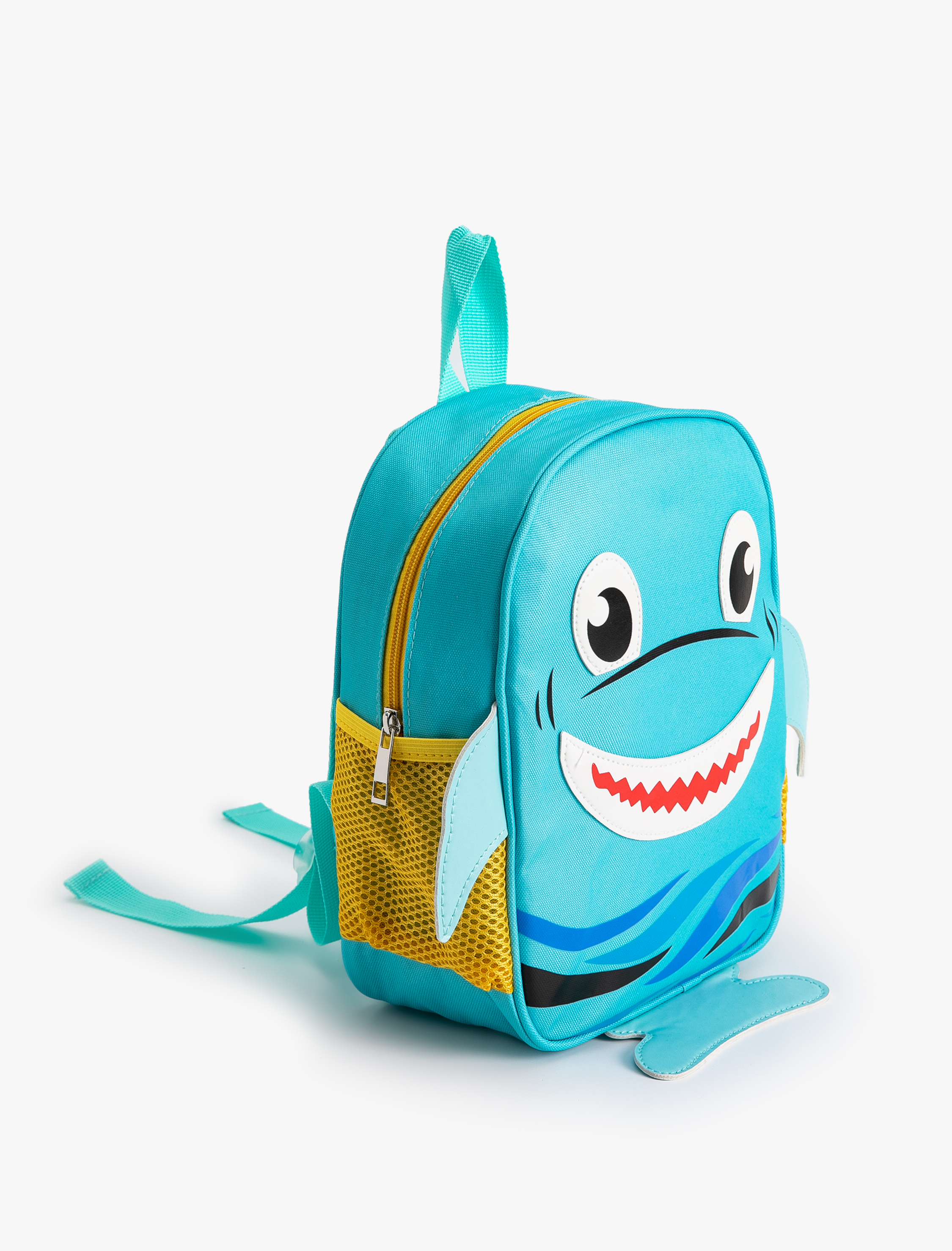  Erkek Çocuk Sırt Çantası Renkli Köpek Balığı Temalı
