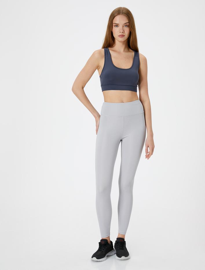  Spor Tayt Yüksek Bel Dokuma