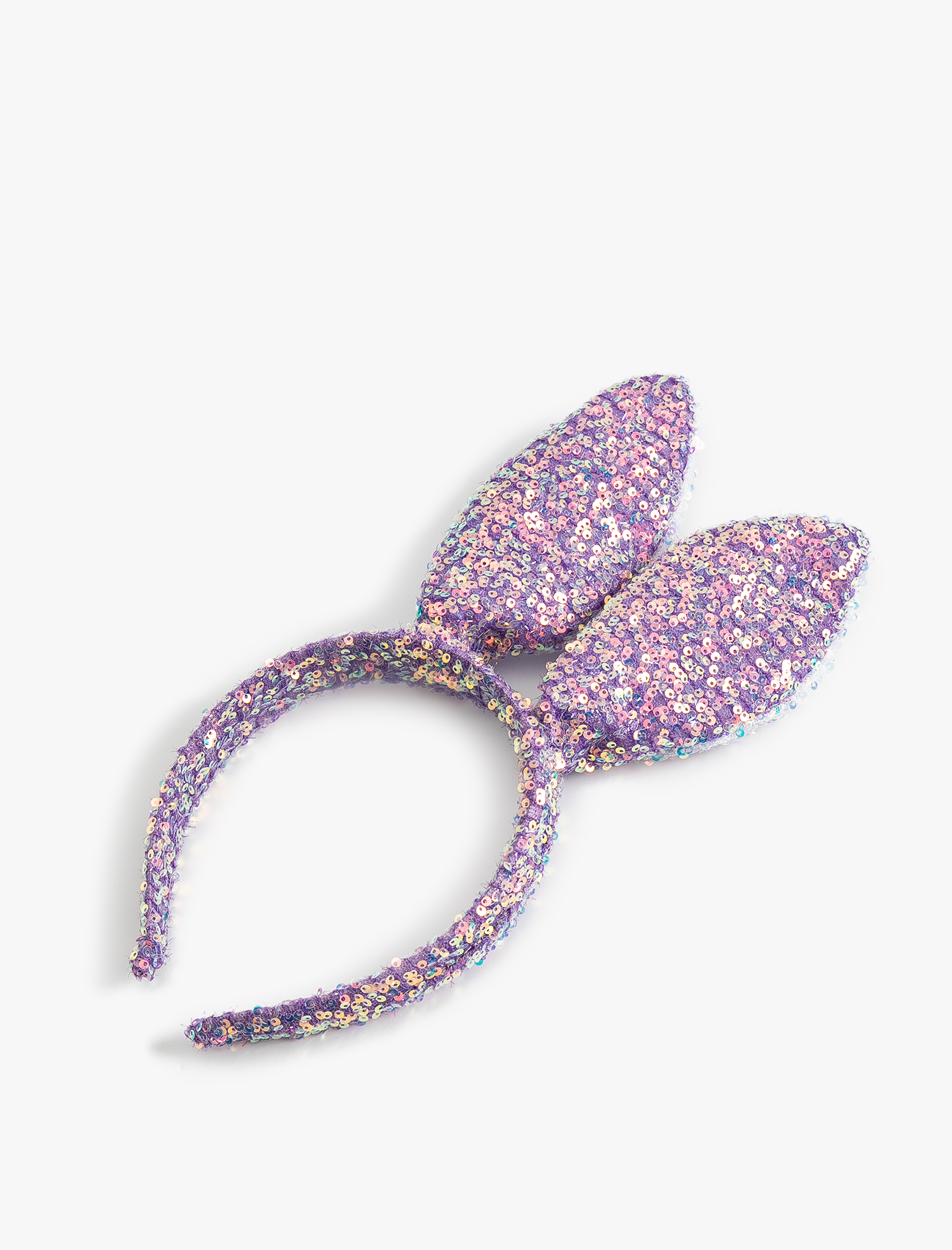  Kız Çocuk Pullu Payetli Kulak Aplikeli Taç