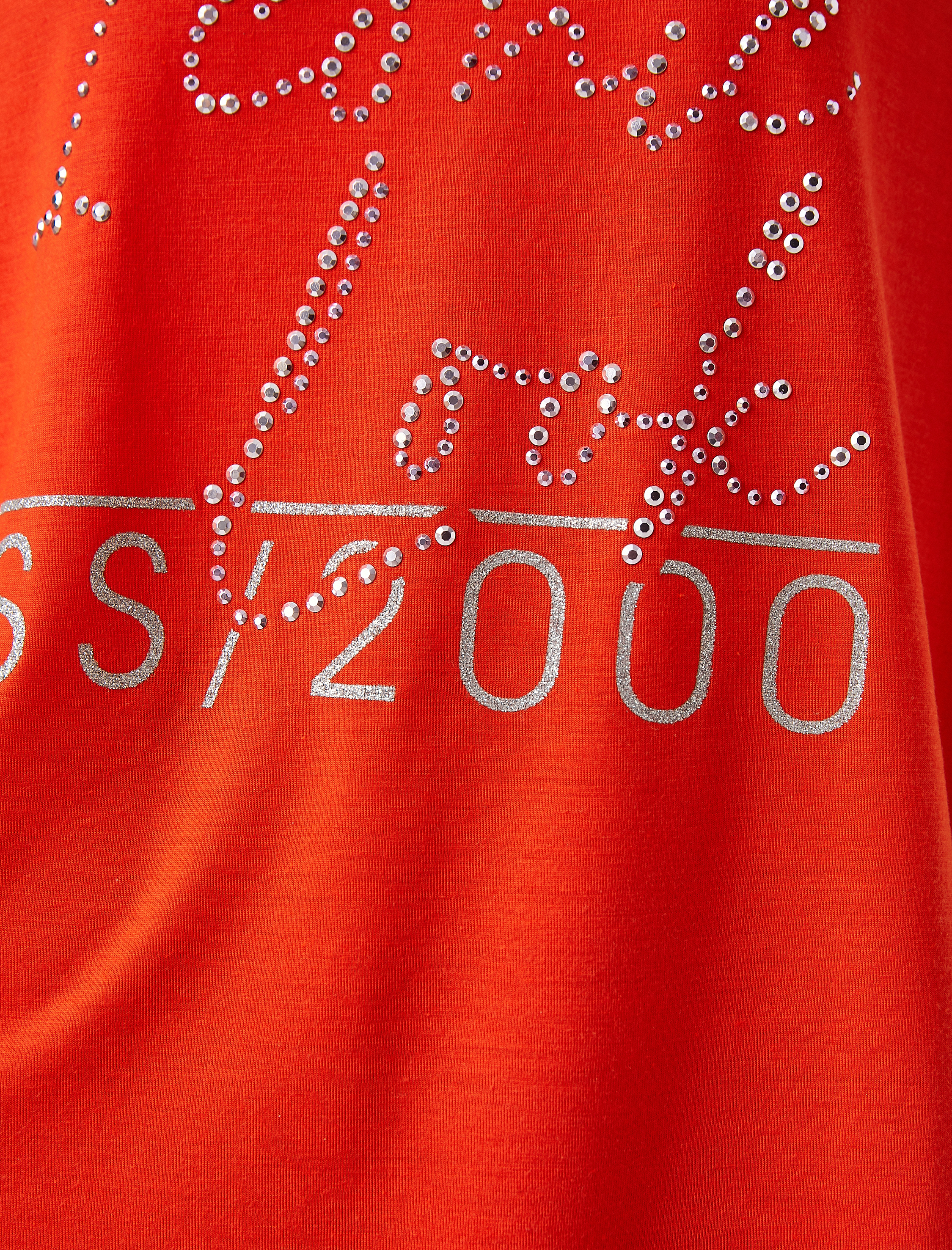   Baskılı Pullu Tişört Bisiklet Yaka