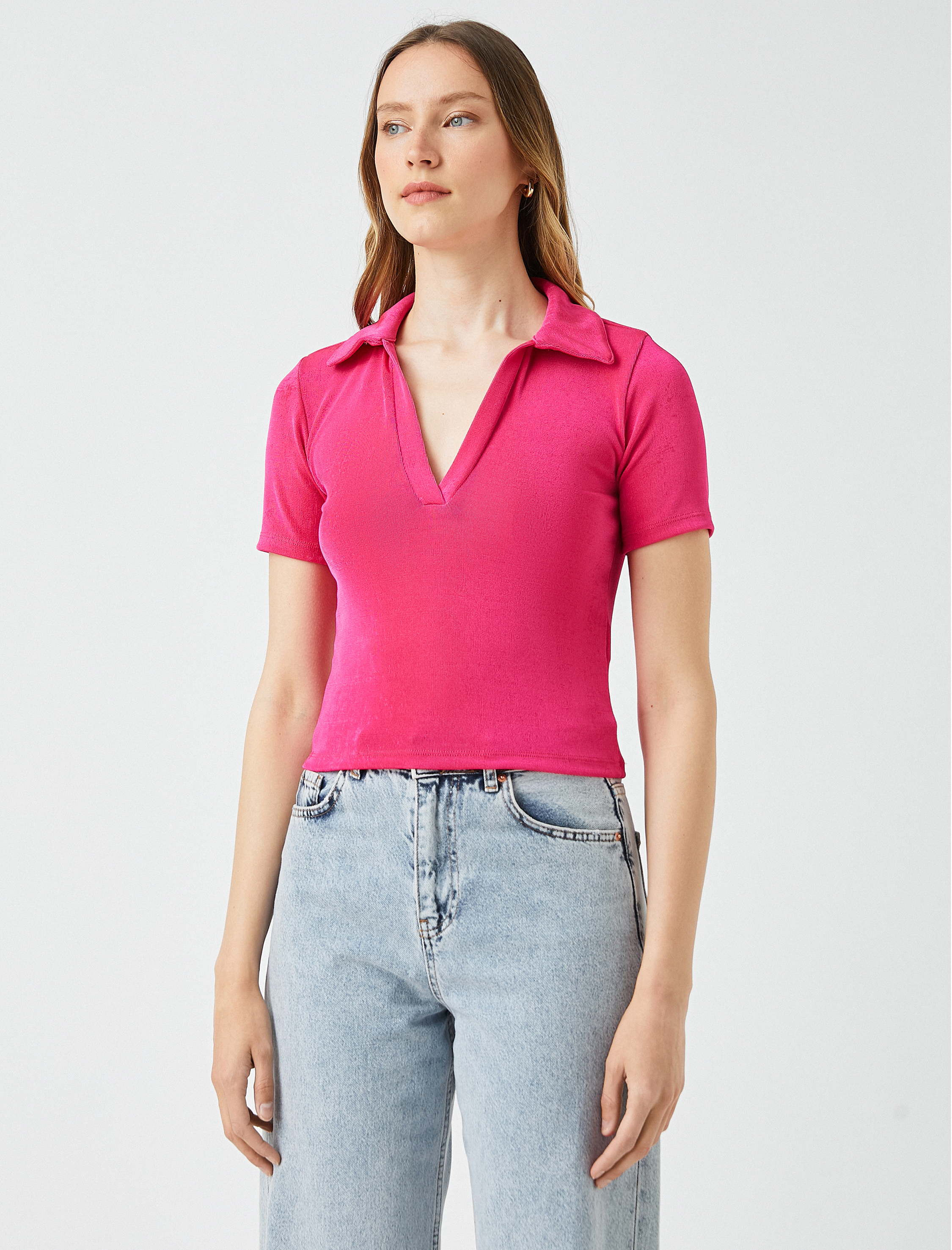   Polo Yaka Tişört Kısa Kollu