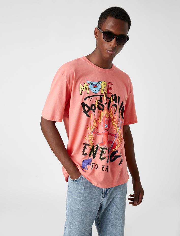  Oversize Baskılı Tişört