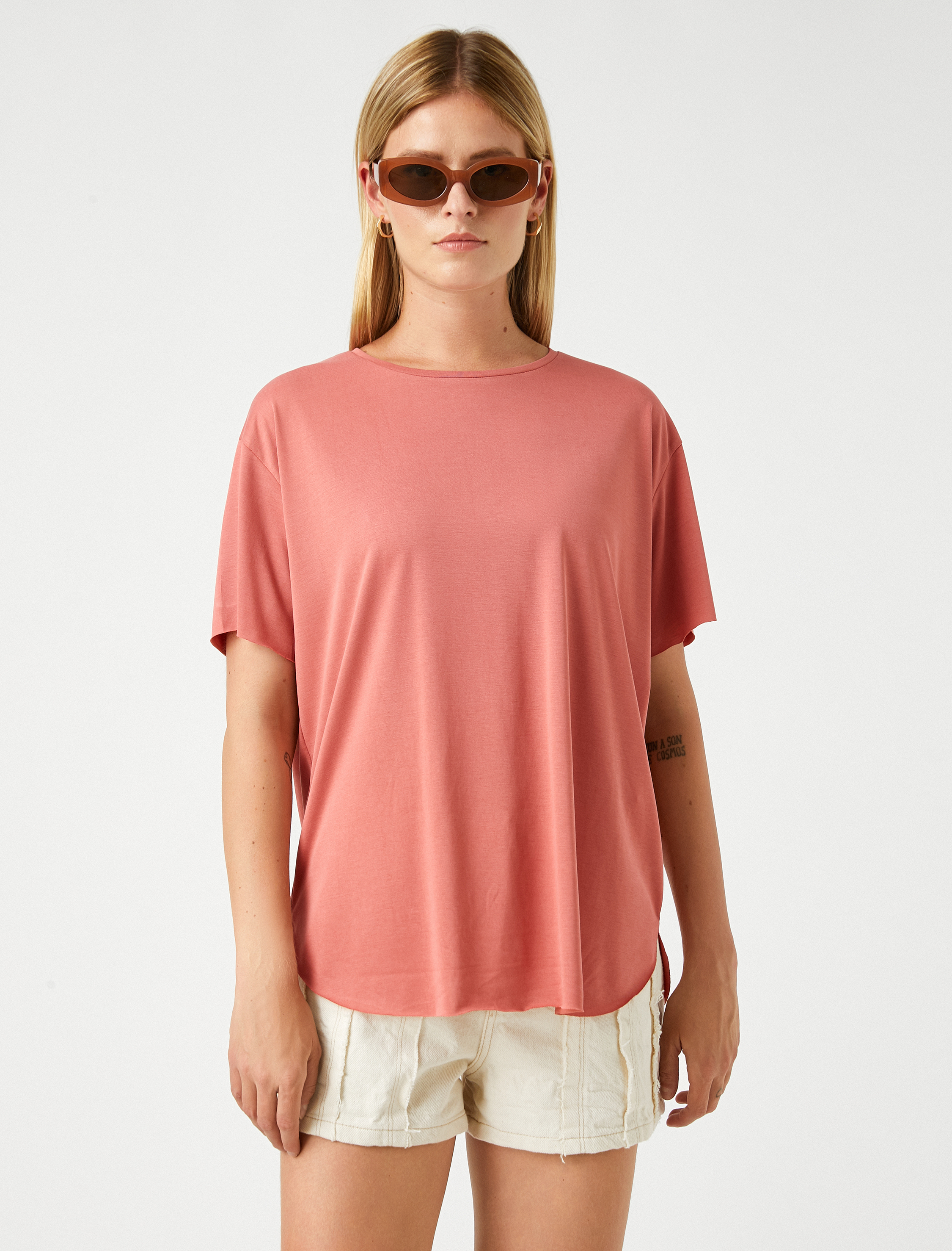   Basic Tişört Modal Karışımlı