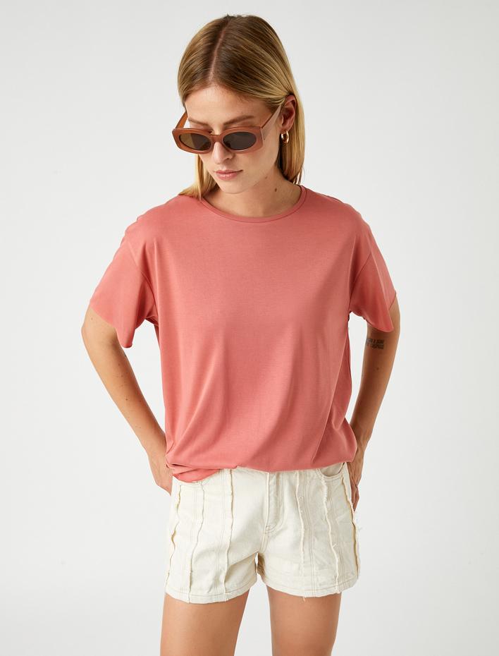  Basic Tişört Modal Karışımlı