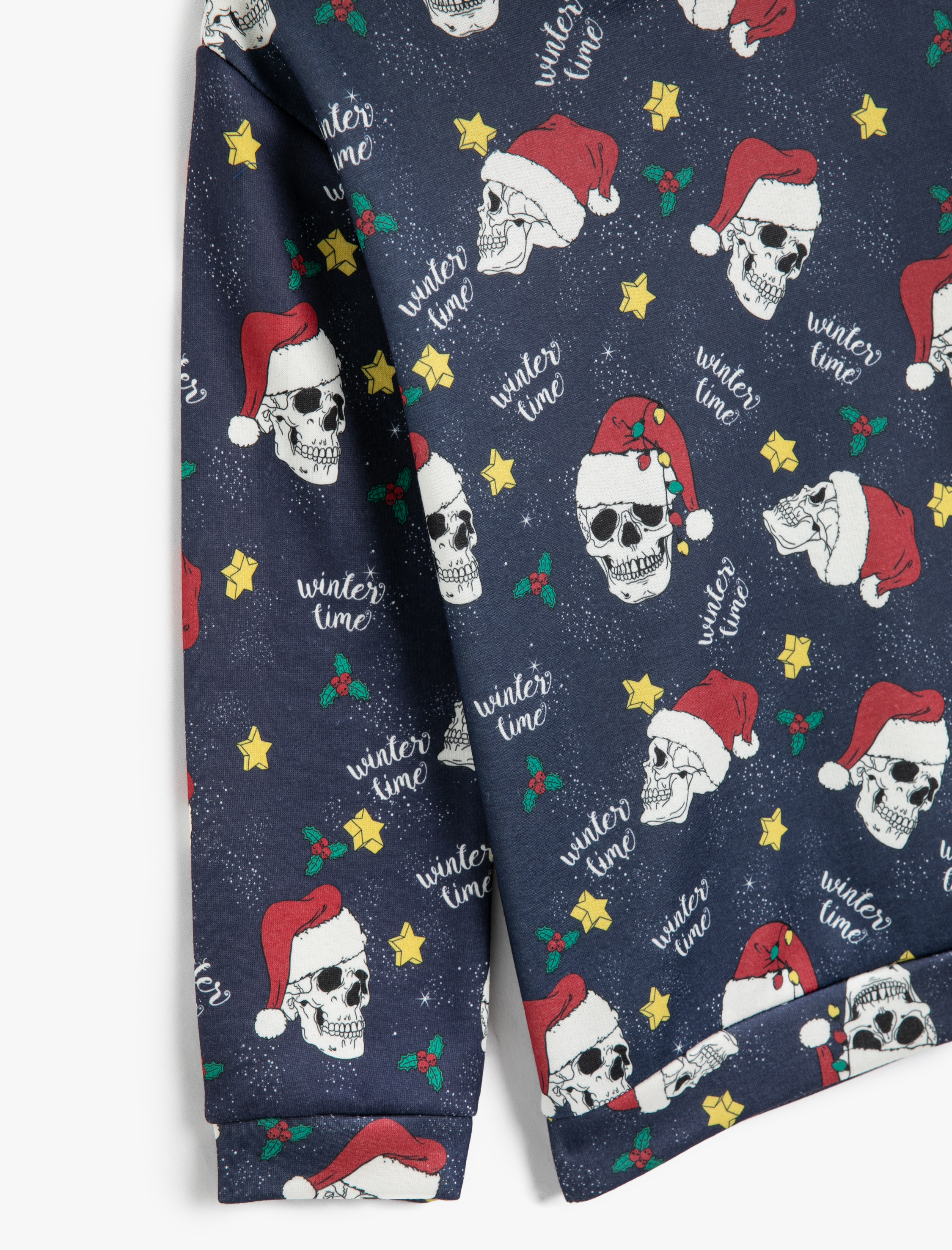  Erkek Çocuk Baskılı Kapüşonlu Sweathirt Uzun Kollu