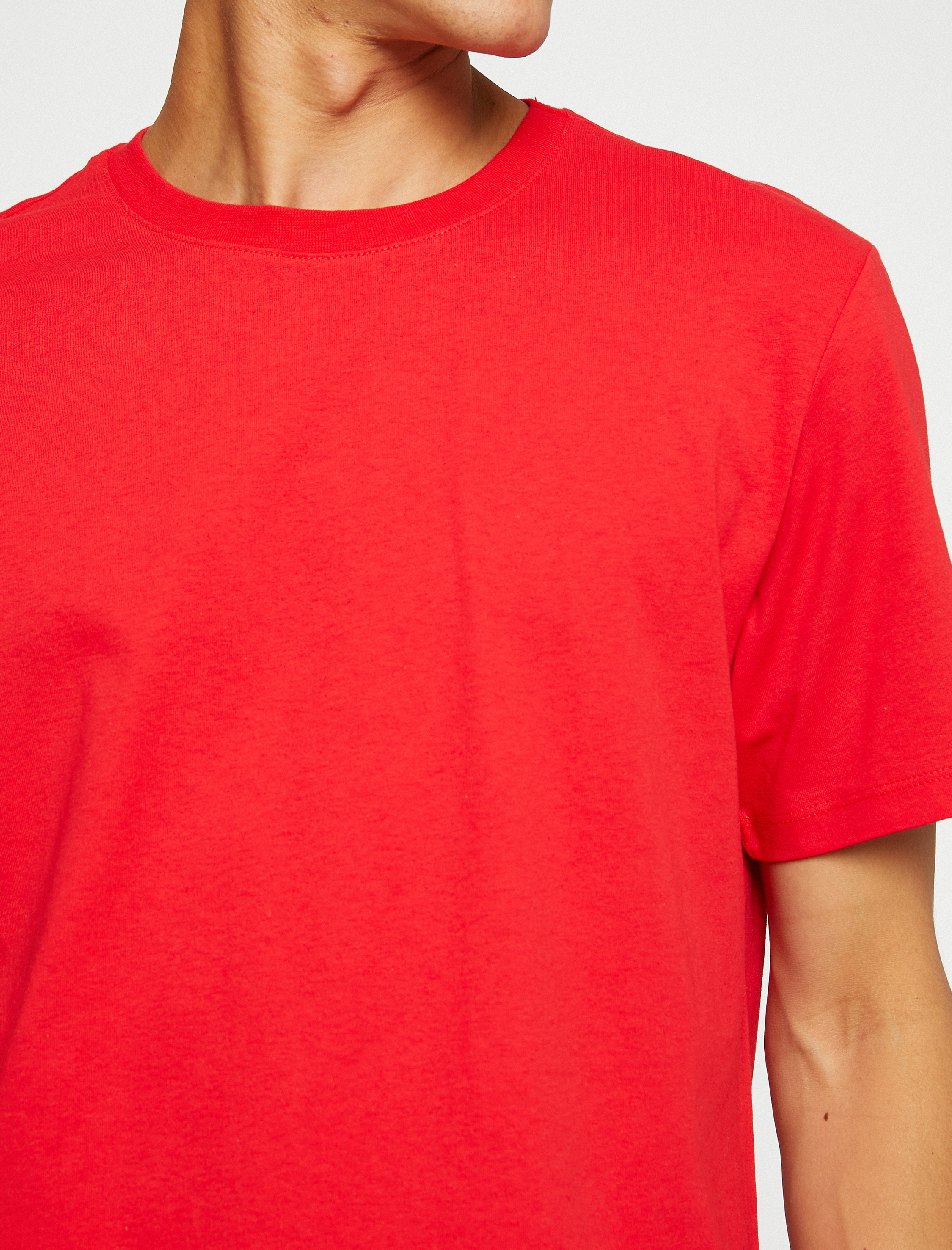   Basic Tişört Slim Fit Bisiklet Yaka Kısa Kollu Pamuklu