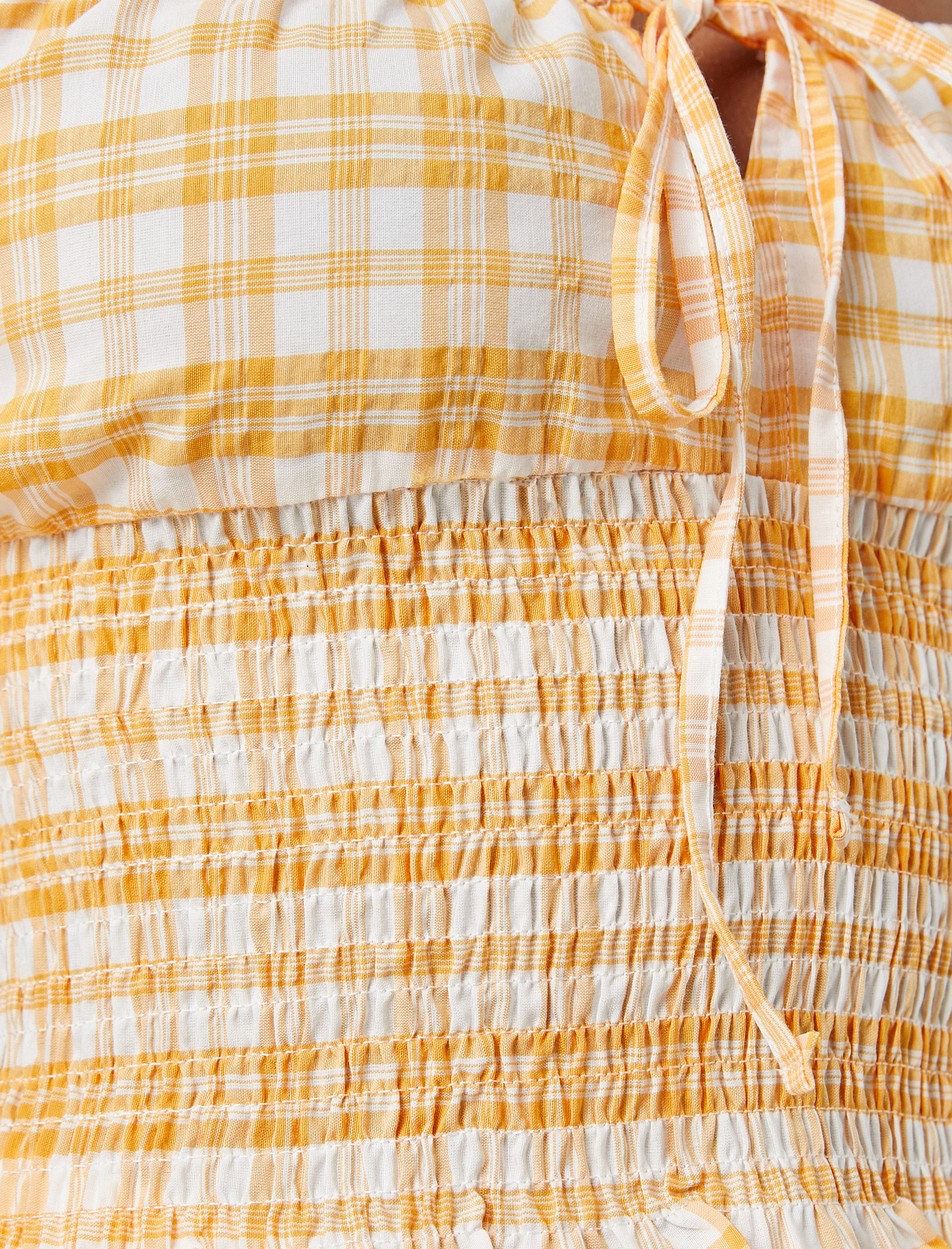   Crop Bluz Balon Kollu Gipe Detaylı Kare Yaka