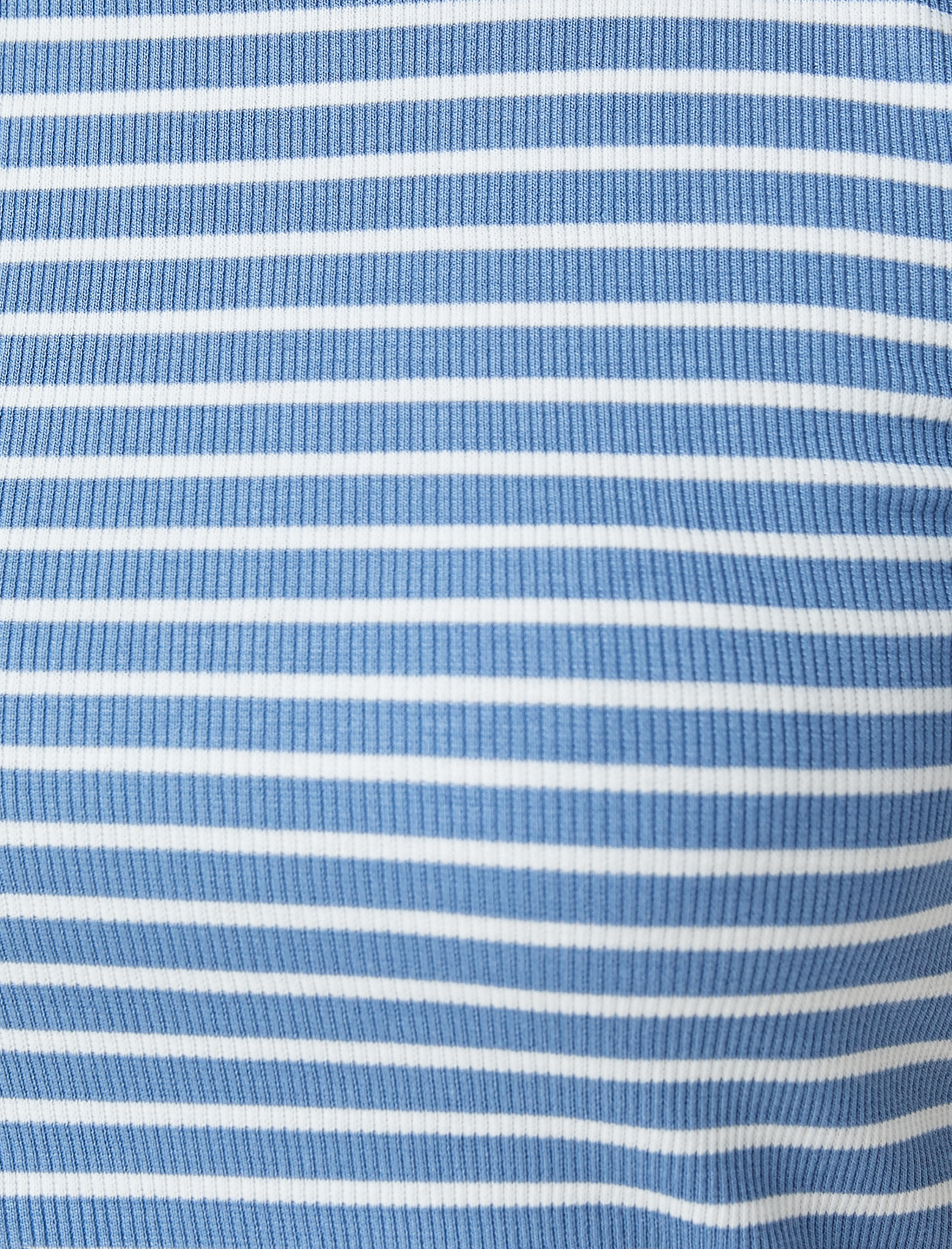   Bisiklet Yaka Tişört Kısa Kollu Fitilli Desenli