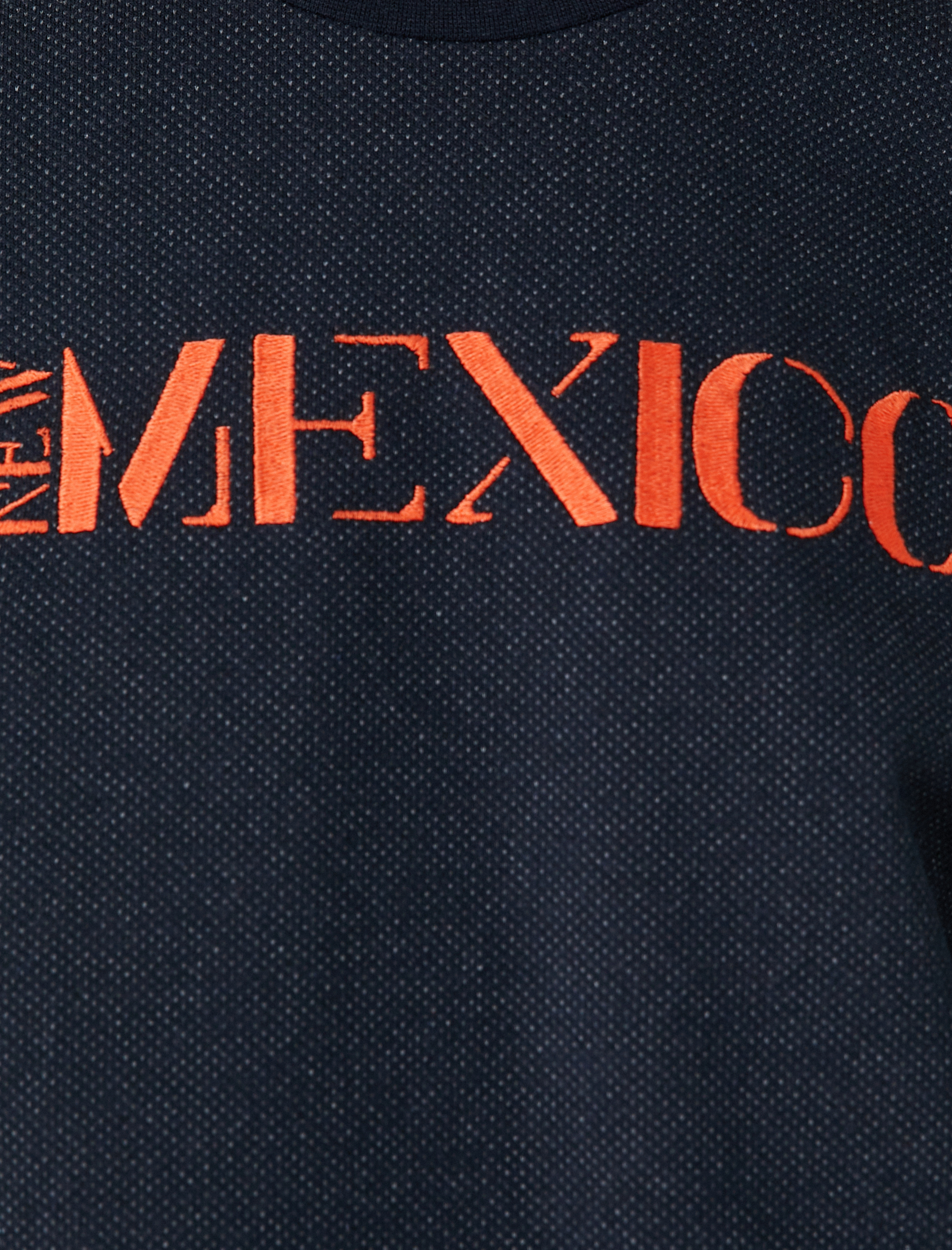   Dokuma Tişört Yazı İşlemeli Bisiklet Yaka Kısa Kollu