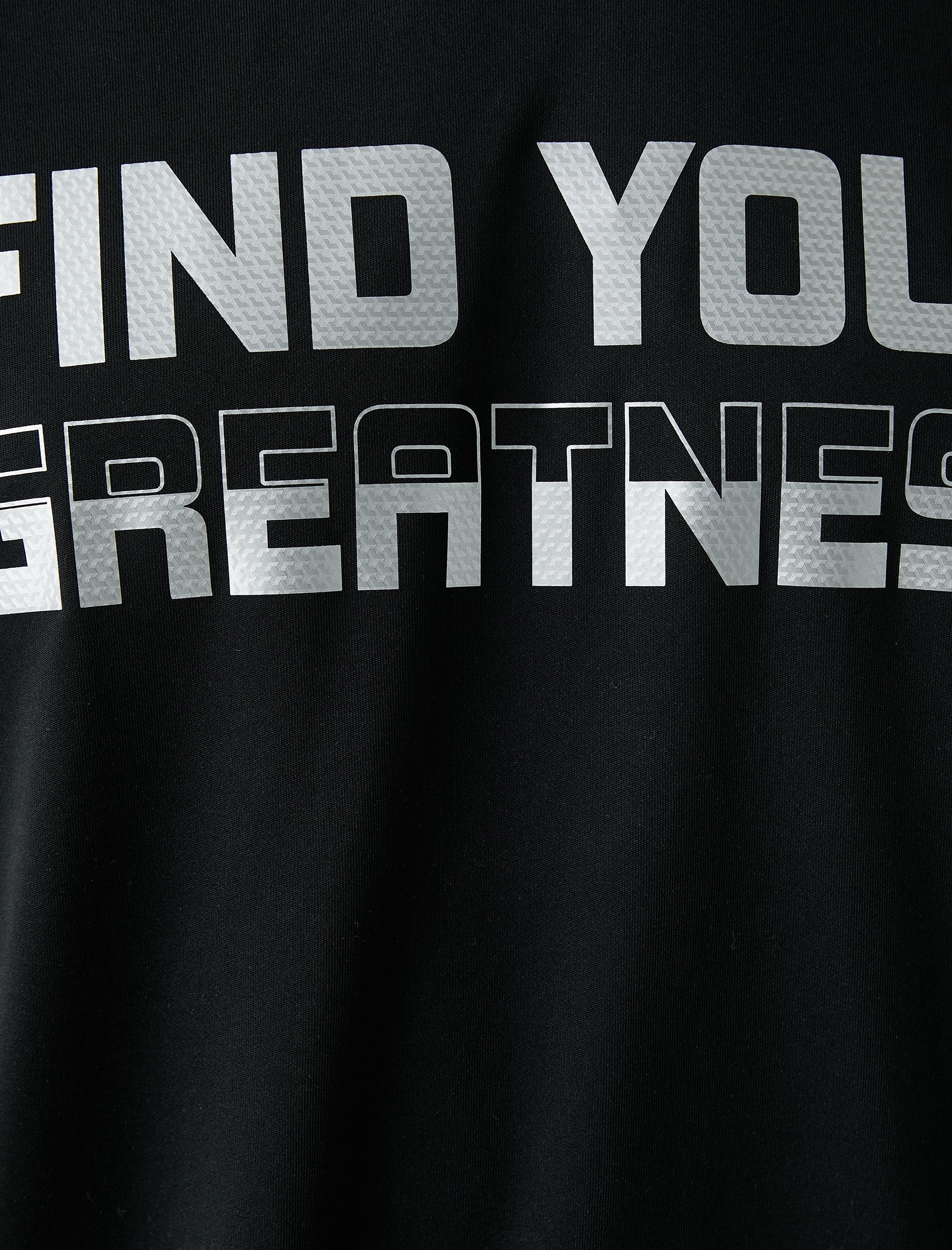   Spor Tişört Slogan Baskılı Bisiklet Yaka Kısa Kollu