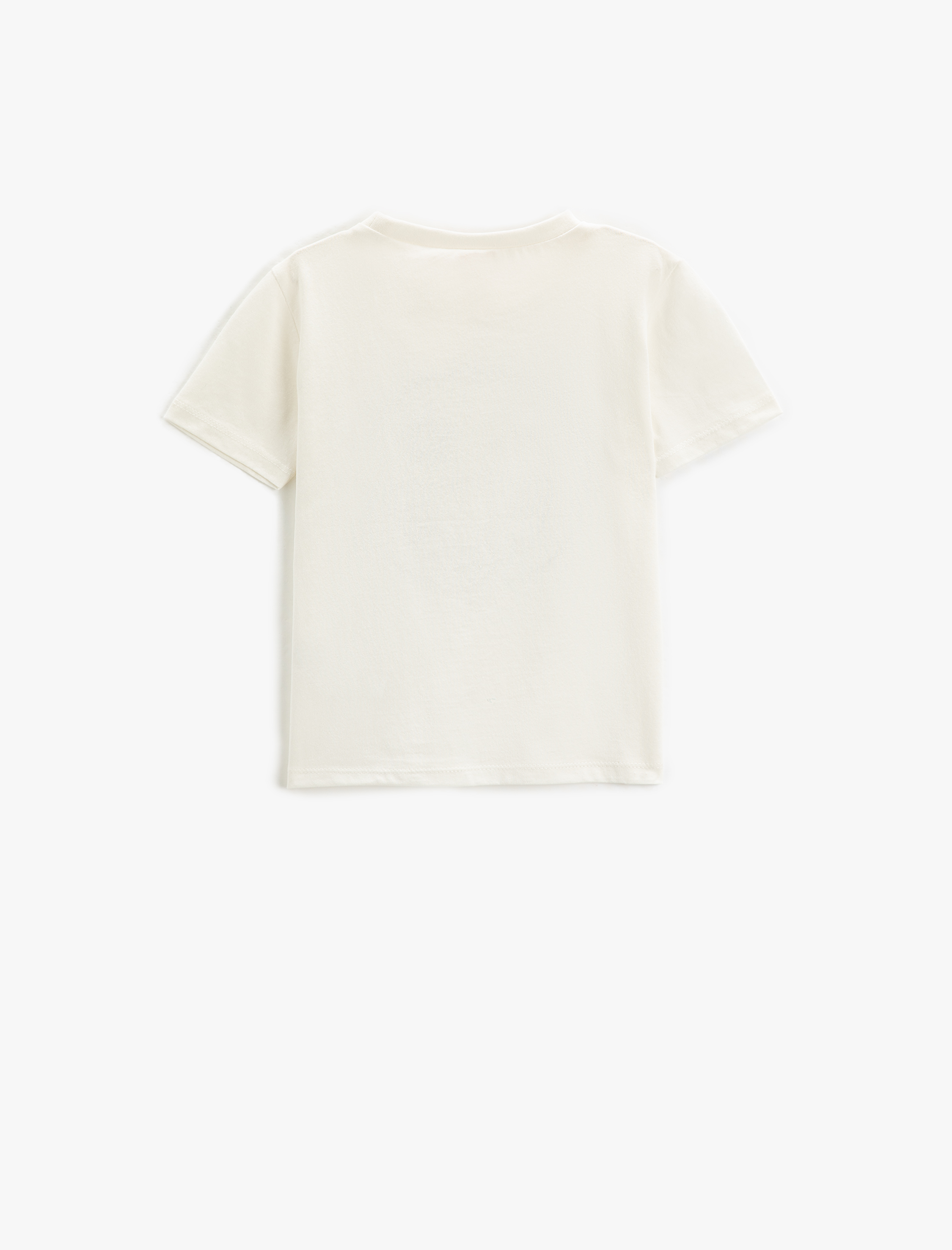  Erkek Bebek Kısa Kollu Bisiklet Yaka Tişört Baskılı