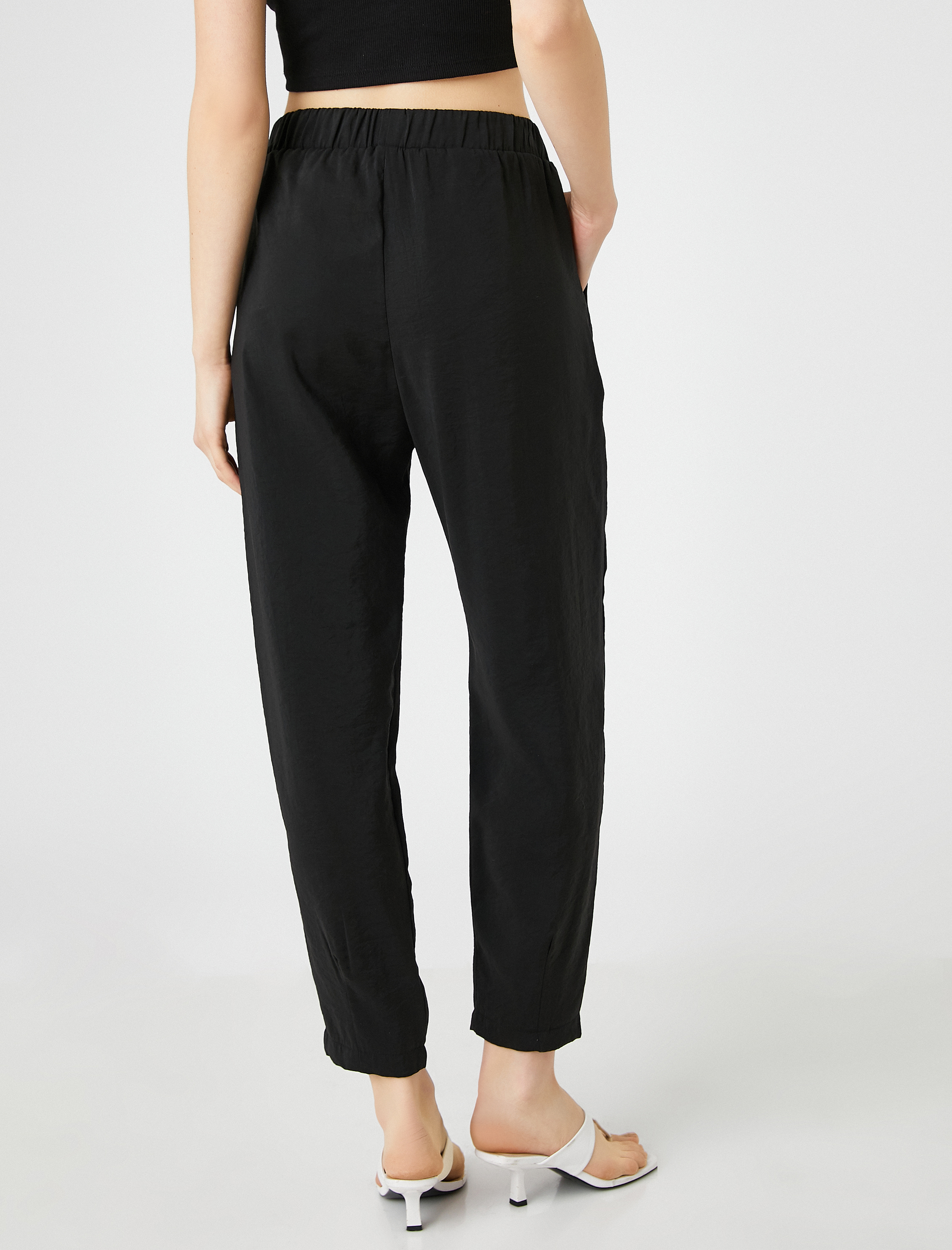   Beli Lastikli Cepli Pantolon Modal Karışımlı